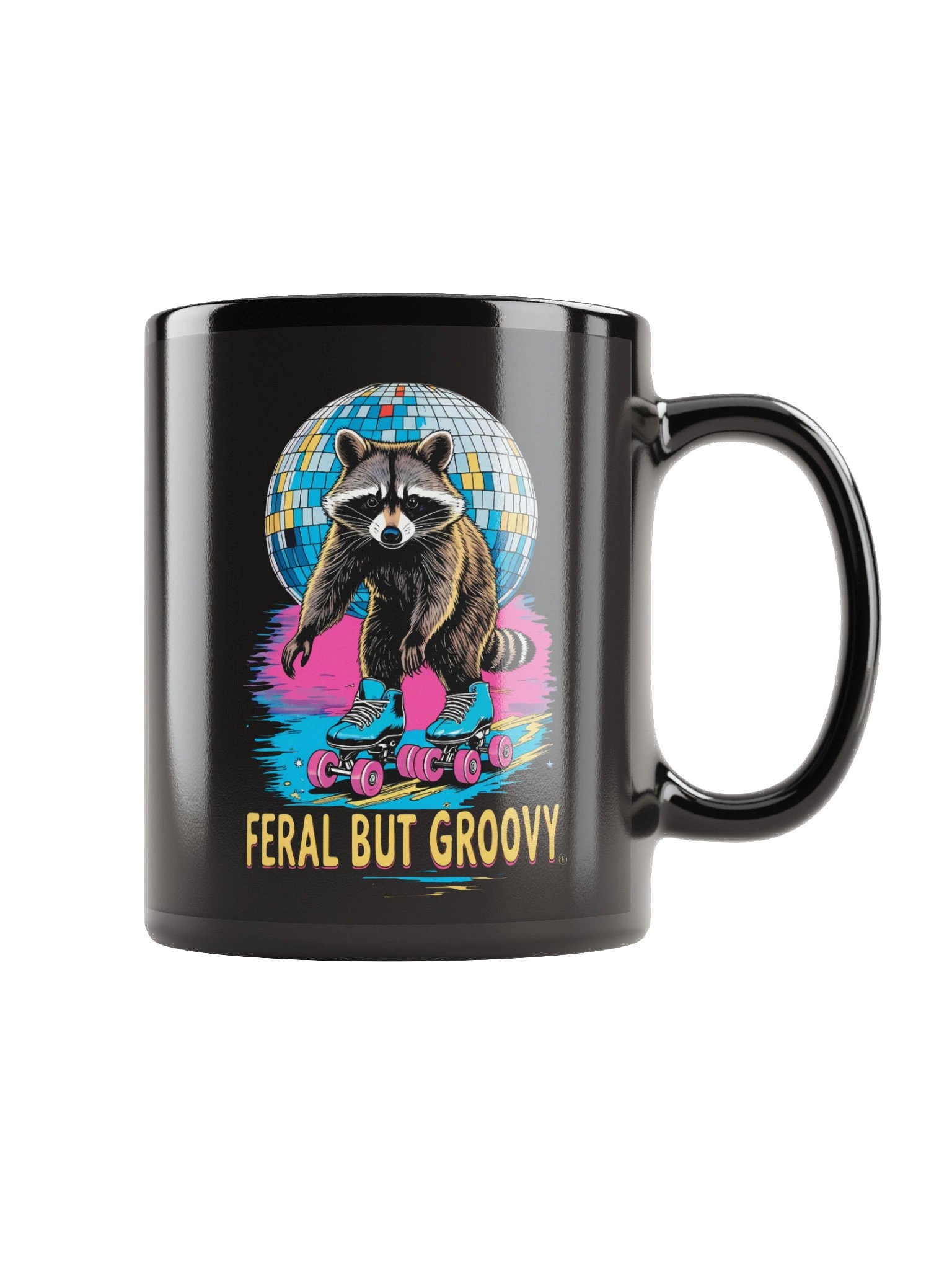 Feral but Groovy Raccoon Mug product image (2)