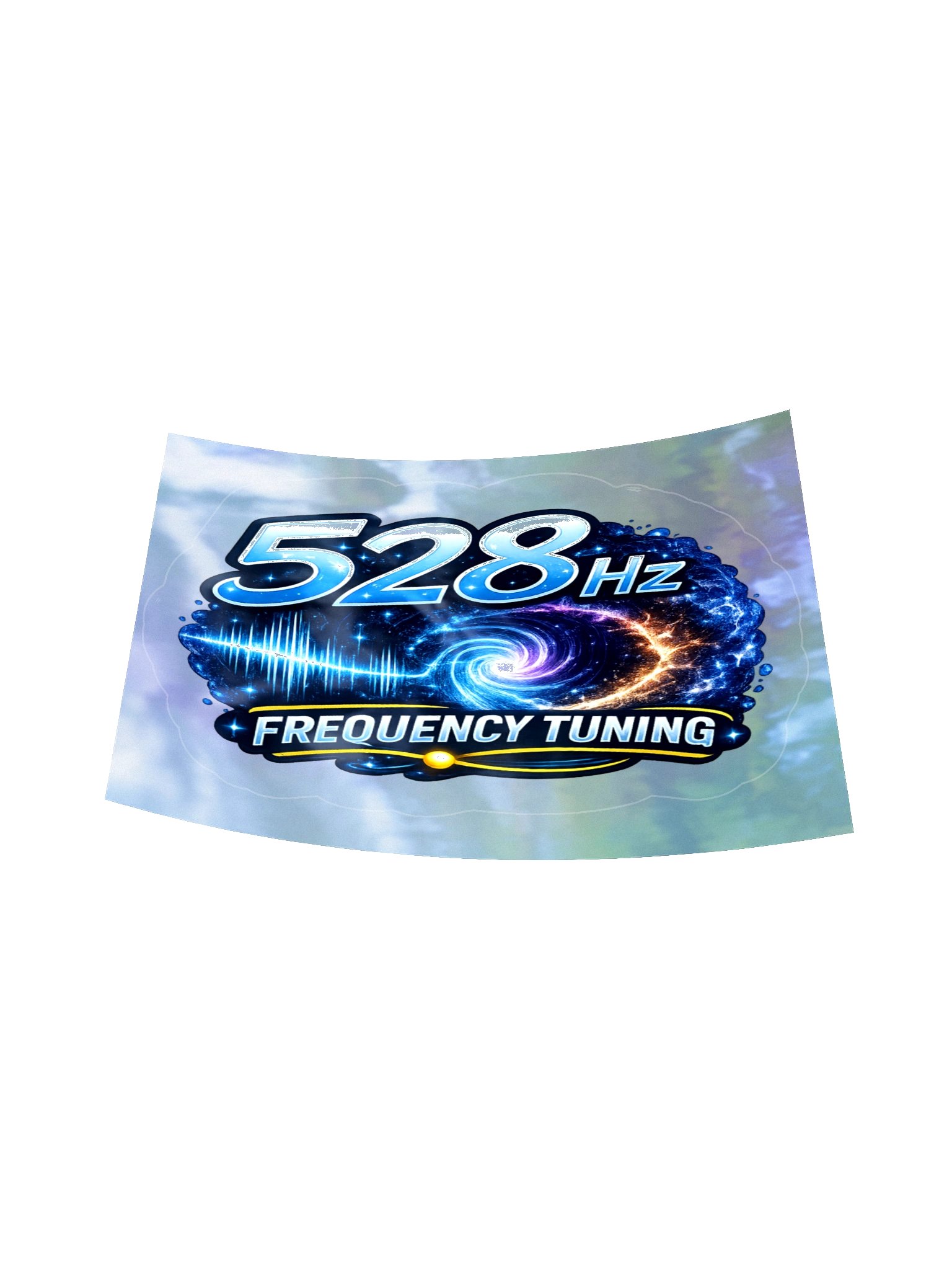528 Hz Frequency Sticker on Holographic backing product image (16)