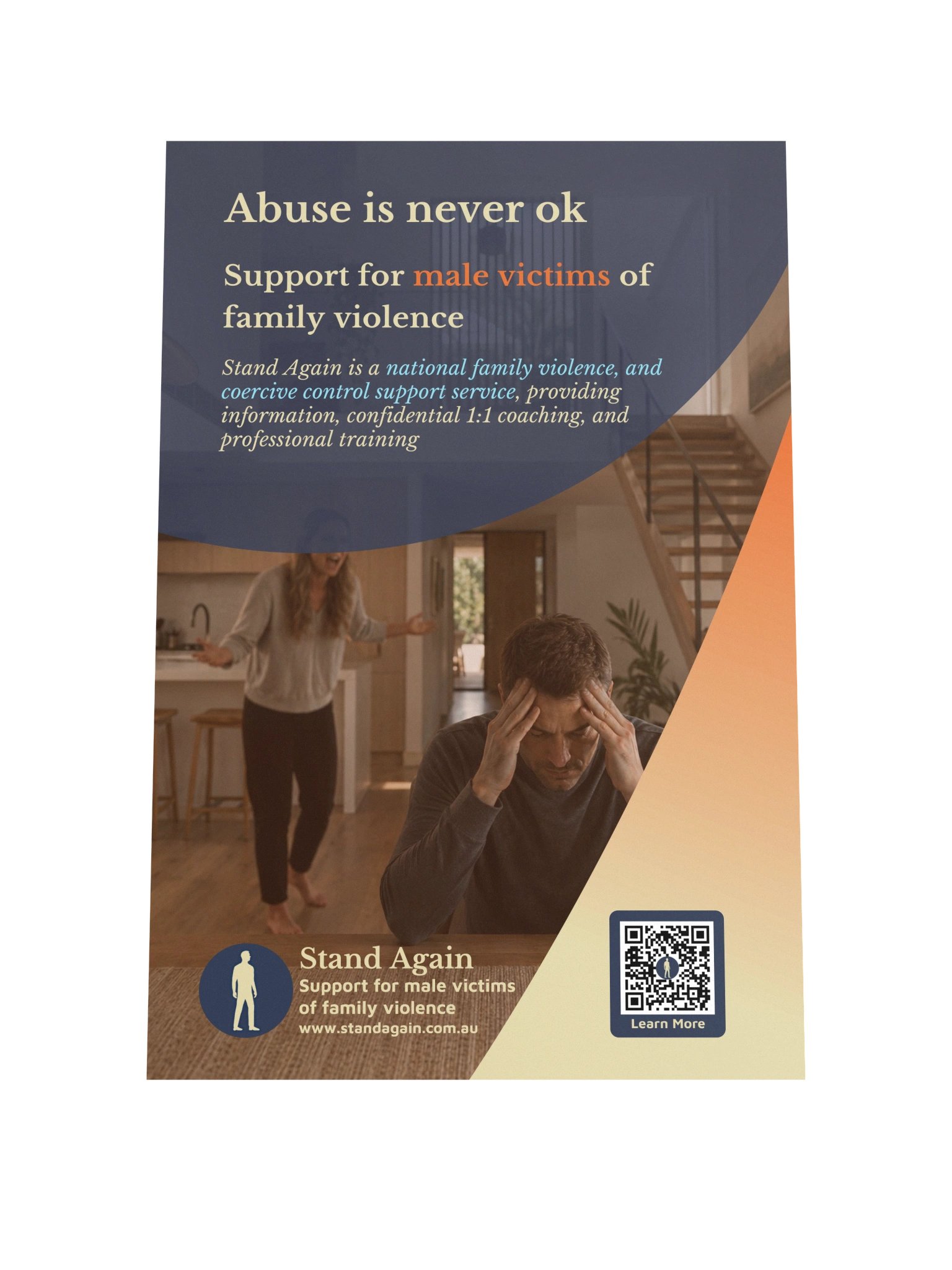 Poster H: "Abuse is never ok" product image (1)