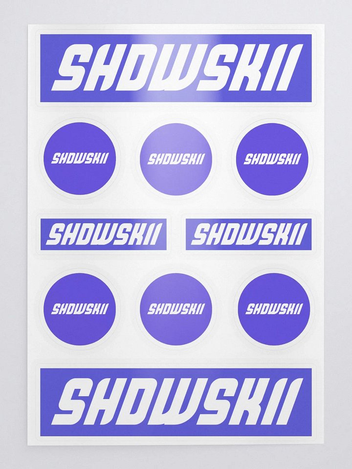 KISS CUT STICKERS / PURPLE product image (1)