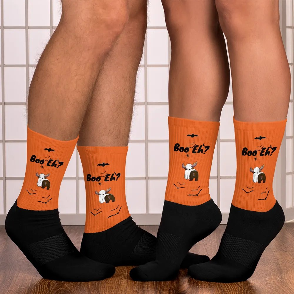 Spoopy Mountie Moose Socks! product image (7)