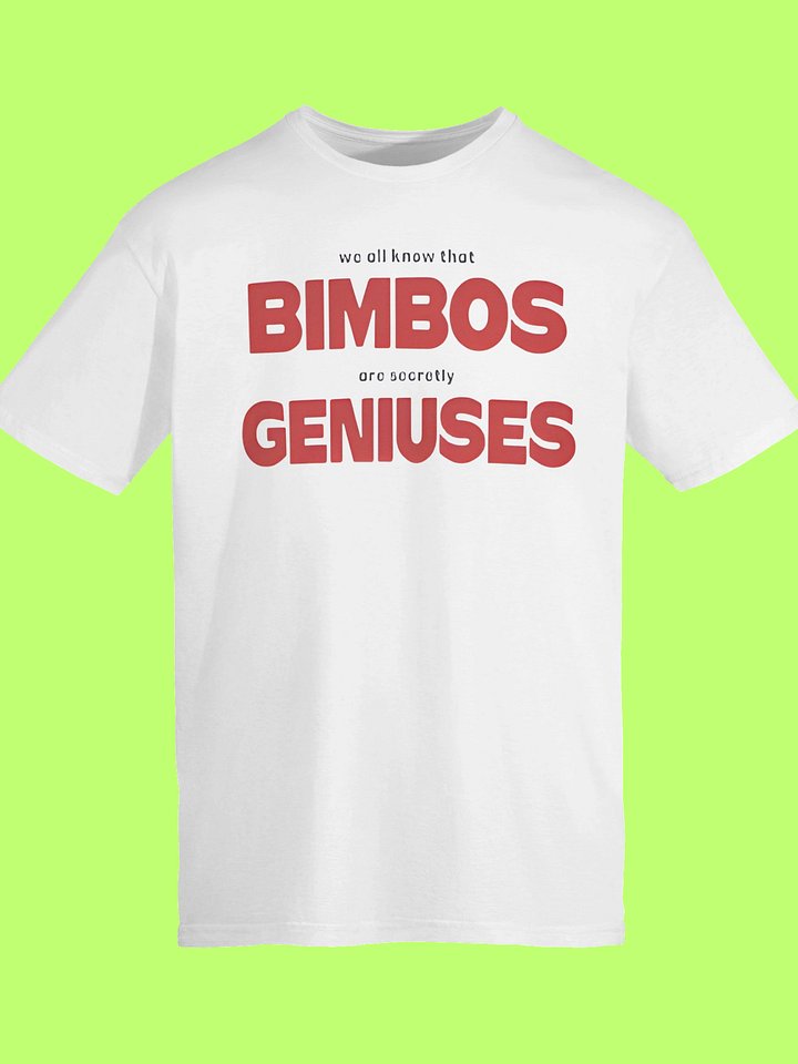 We All Know That Bimbos Are Secretly Geniuses Shirt product image (113)