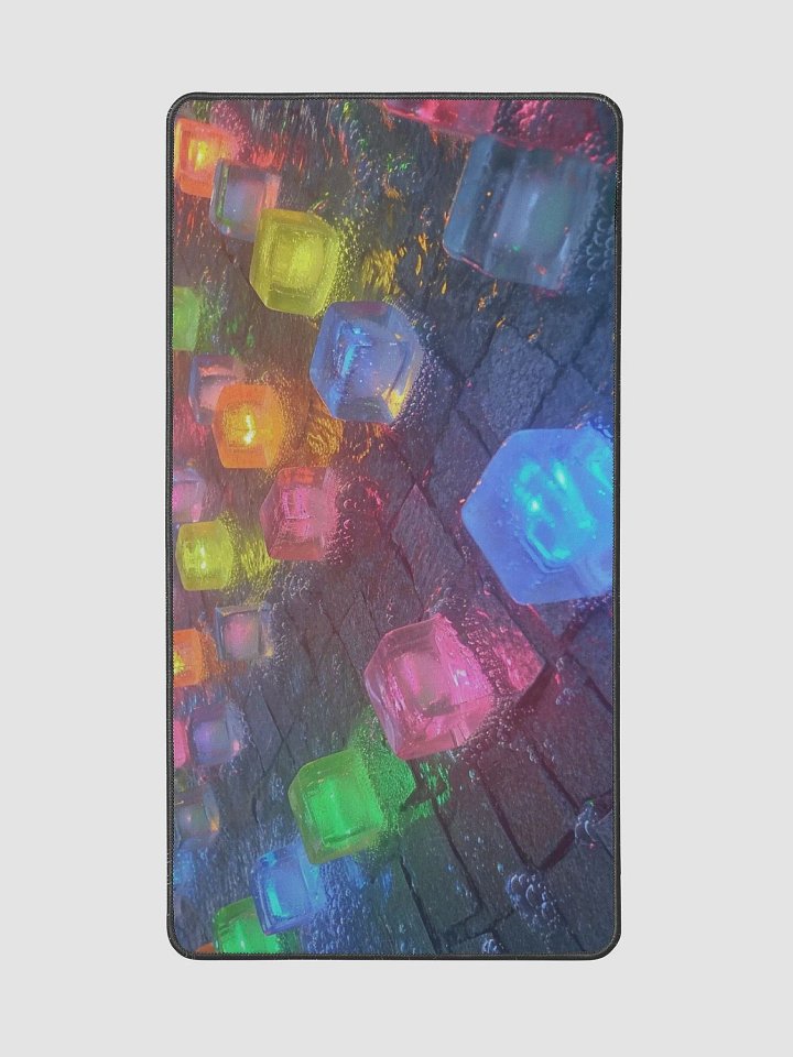 Neon Ice Desk Mat - Cool Touch of Style product image (2)