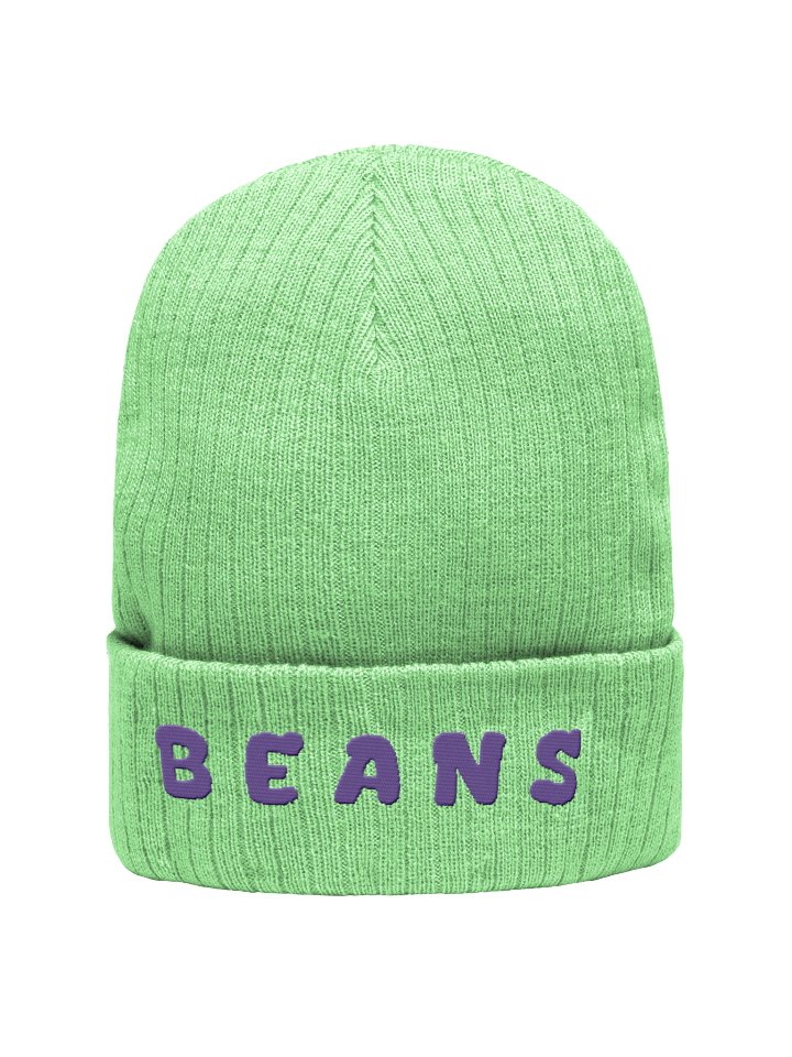 'BEANS' Ribbed Beanie product image (1)