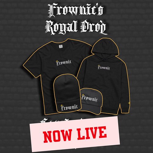 The Frownics Royalty Drop is Now Live on https://frownic-shop.fourthwall.com/ get yours now #frownicbrand #Frownic #frownicbr...