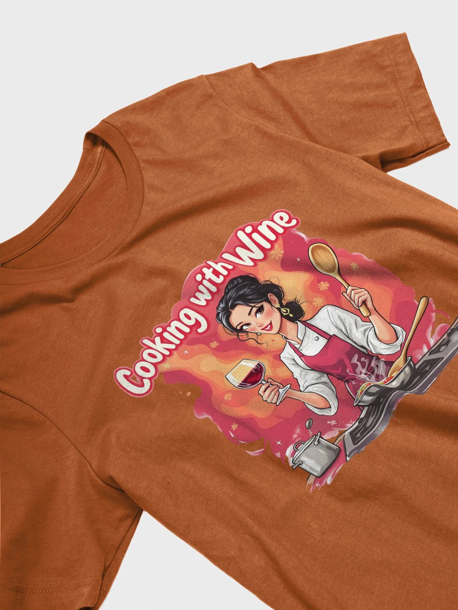 Cooking With Wine Chef T-Shirt product image (24)