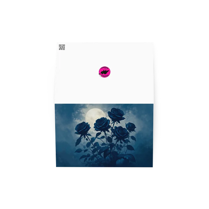 Moonlit Blue Roses — Greeting Card product image (2)