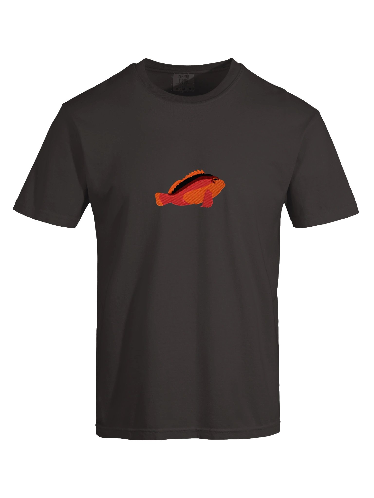 Flame Hawkfish Embroidered Shirt | Flame Hawk Reef Fish Tee | Saltwater Aquarium Apparel product image (9)