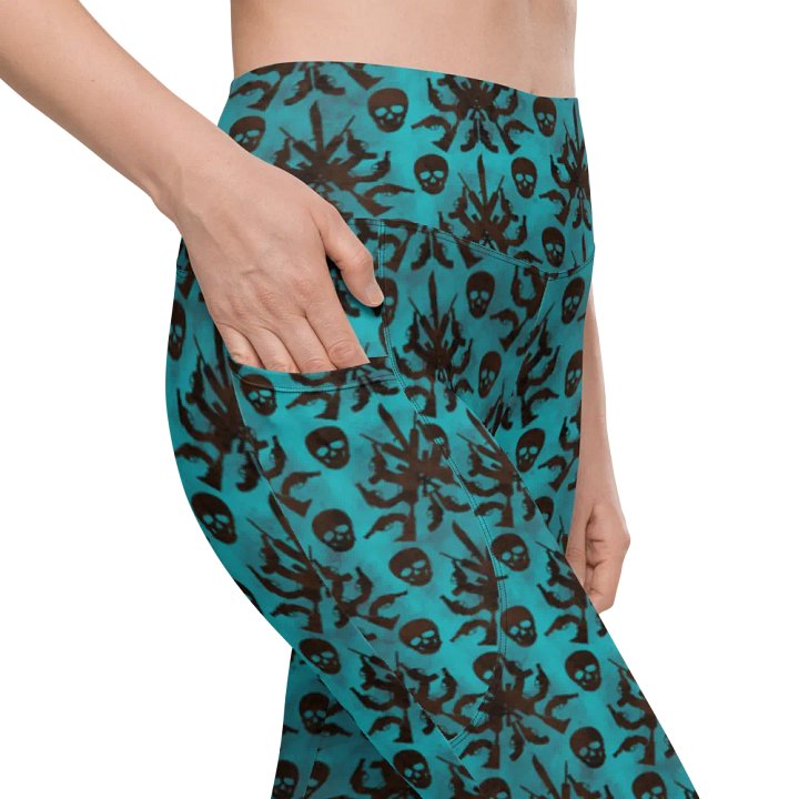 Gothic 2A High Waist Pocket Leggings - Teal product image (1)