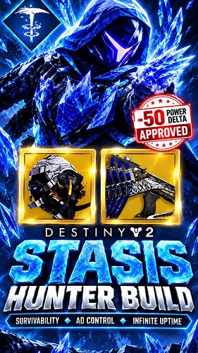 Here is the GOATED stasis hunter build that can solo both ultimate conquest missions or any -50 mission honestly. 

Using Mas...