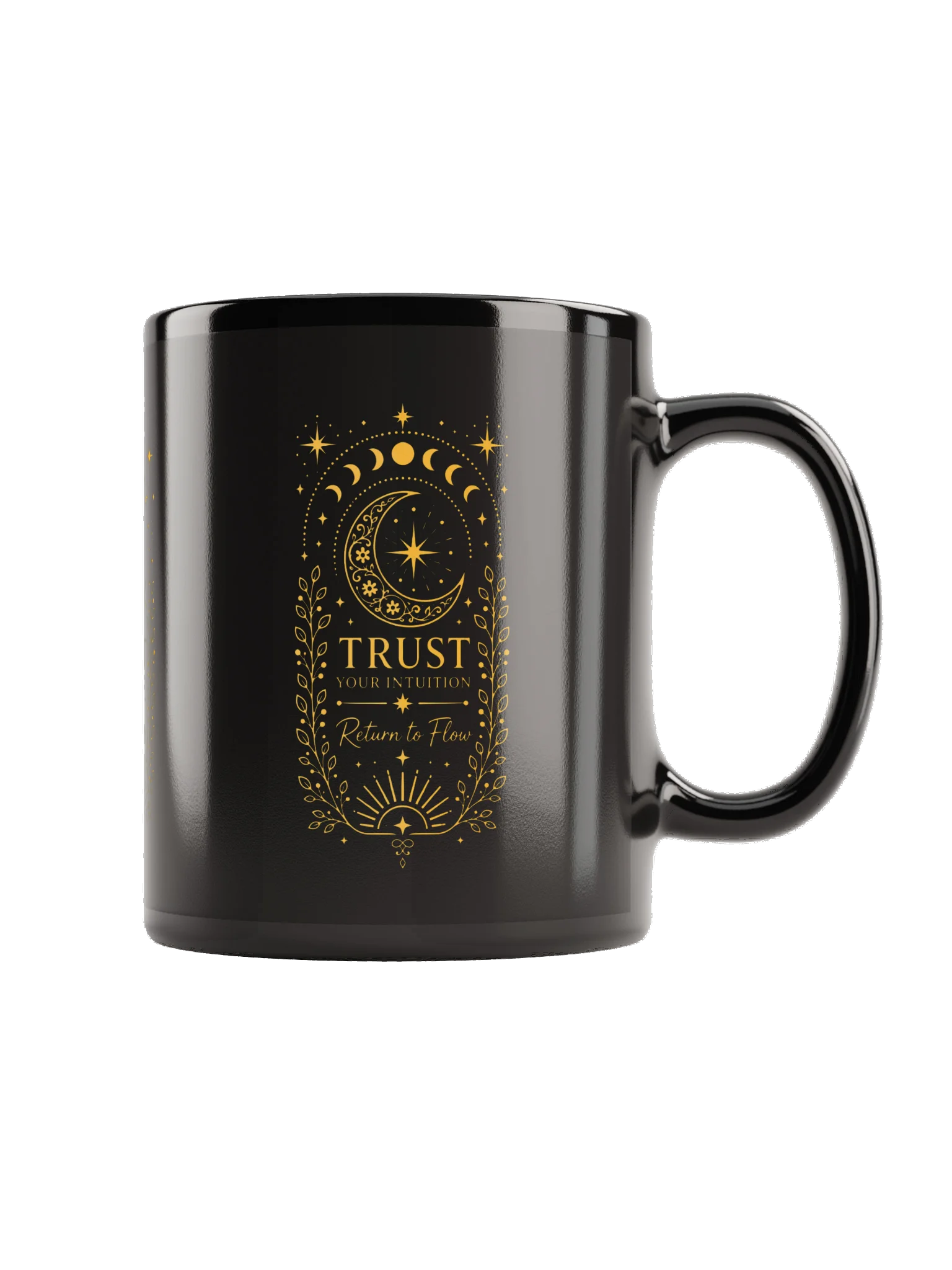 Trust Your Intuition Black and Gold Mug product image (3)