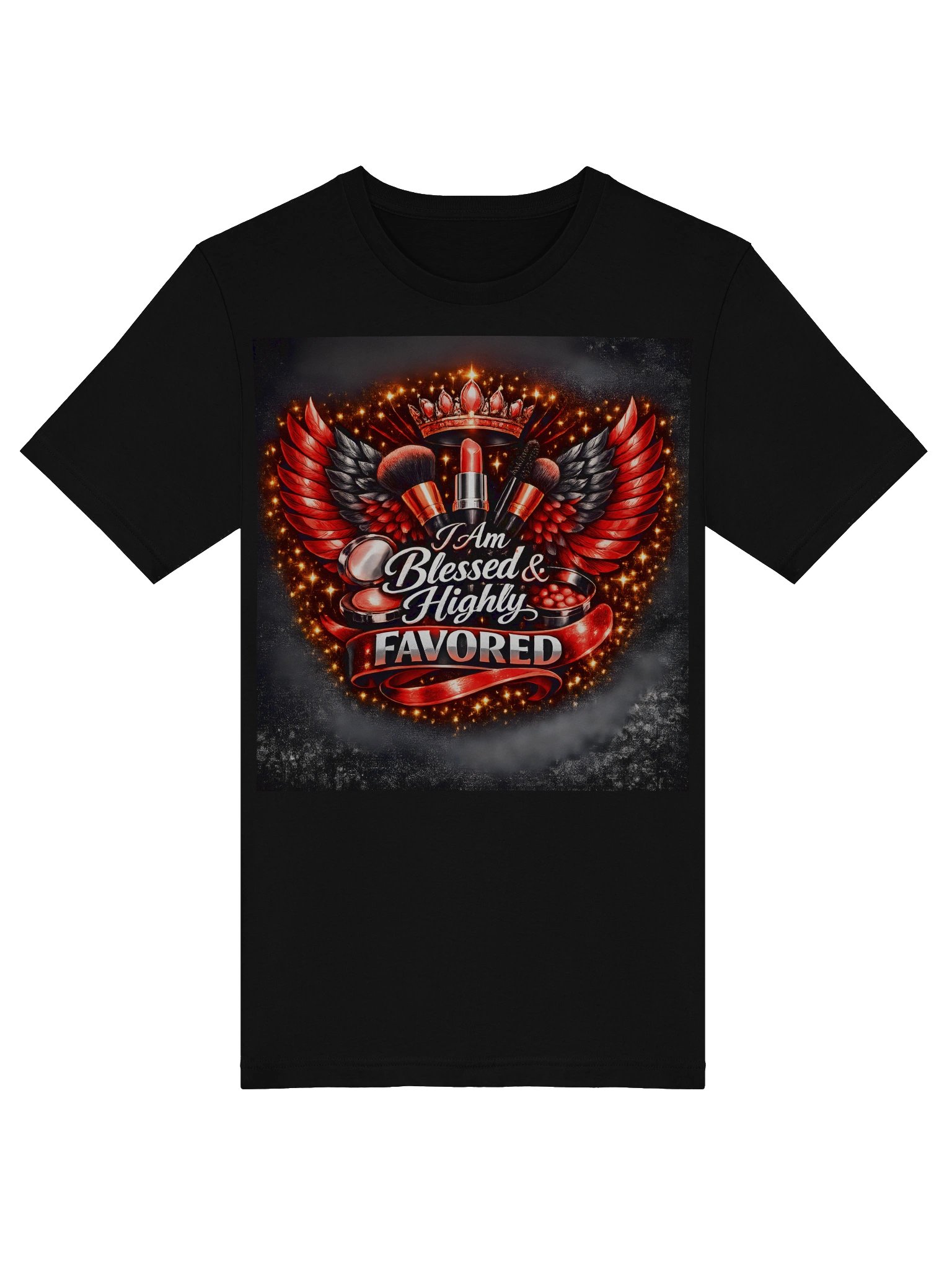 Blessed & Highly FAVORED Glam Wings Tee product image (21)