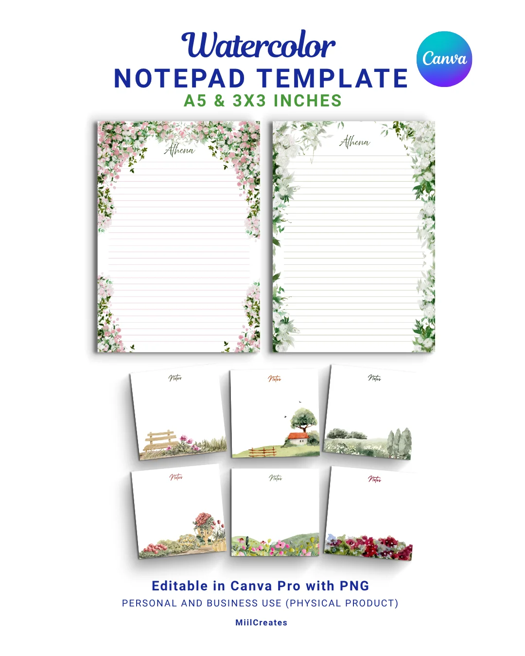 Free Watercolor Notepad product image (1)