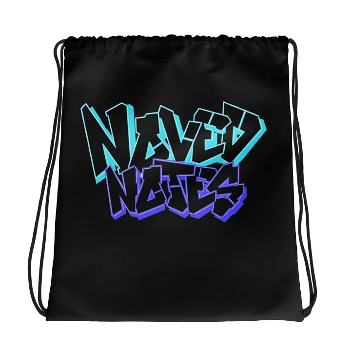 Noved Notes Graffiti Drawstring Bag product image (1)