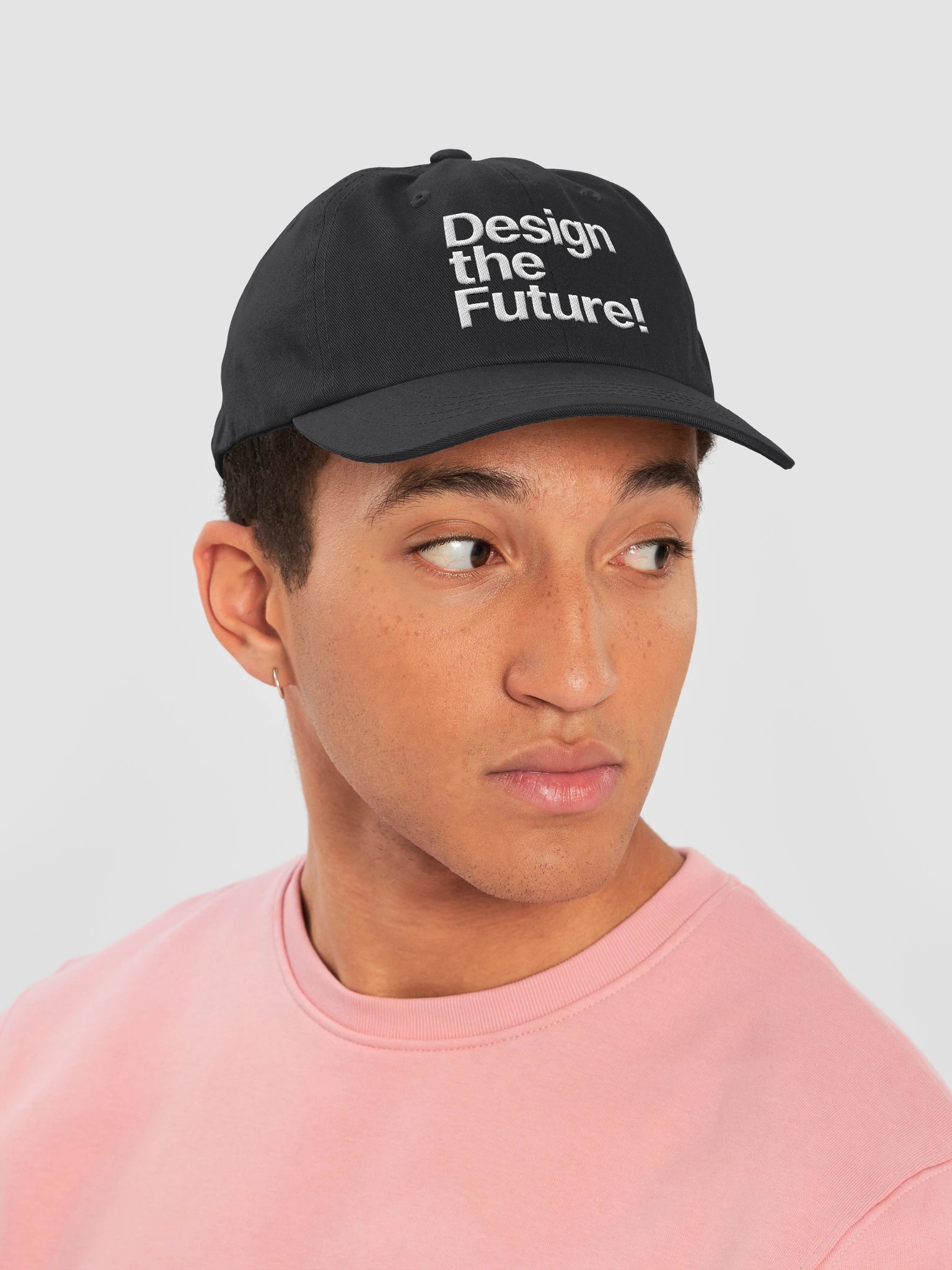 Design the Future: Technouveau - Black dad cap product image (6)