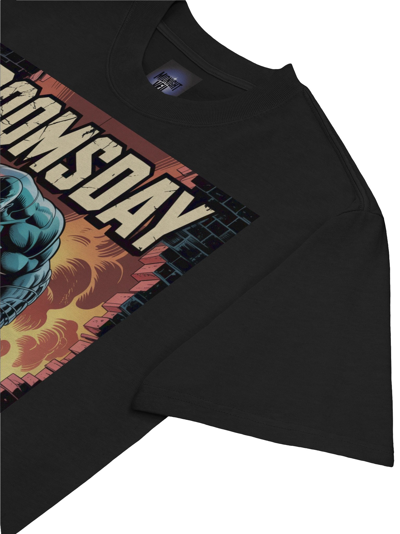 Rage Unleashed: Doomsday Faded Oversized Tee product image (7)
