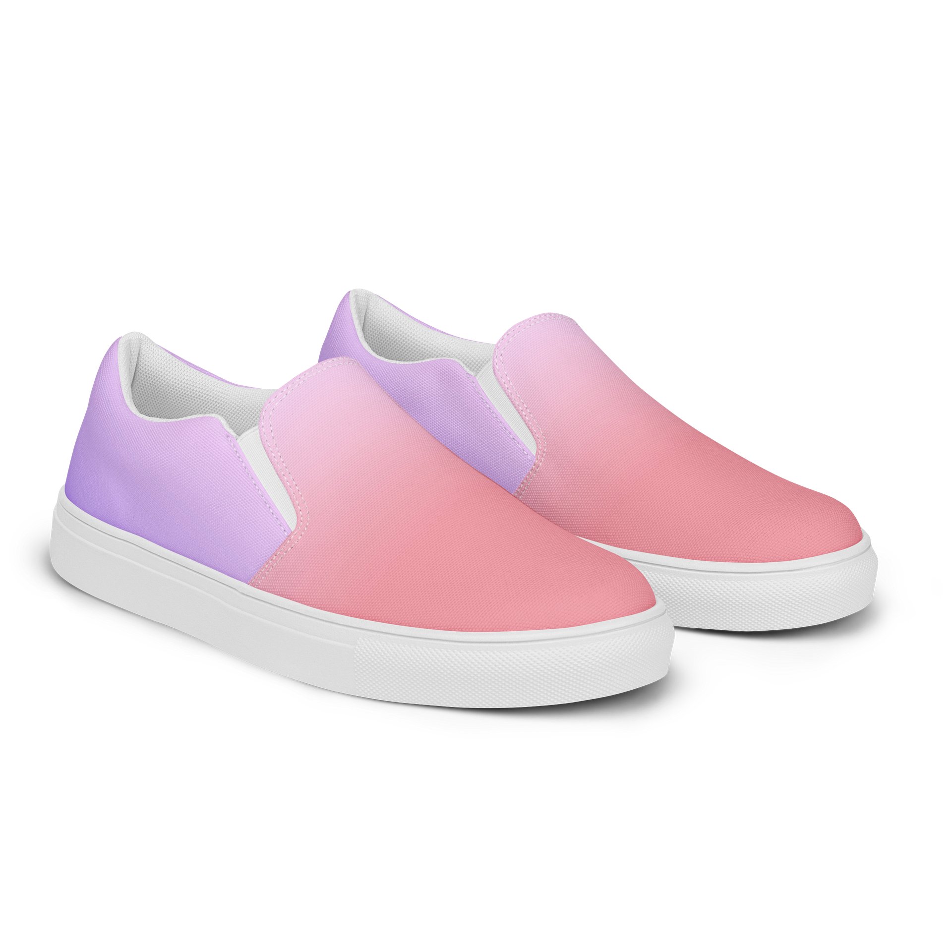 Coral Lavender Gradient Slip-On Shoes product image (2)