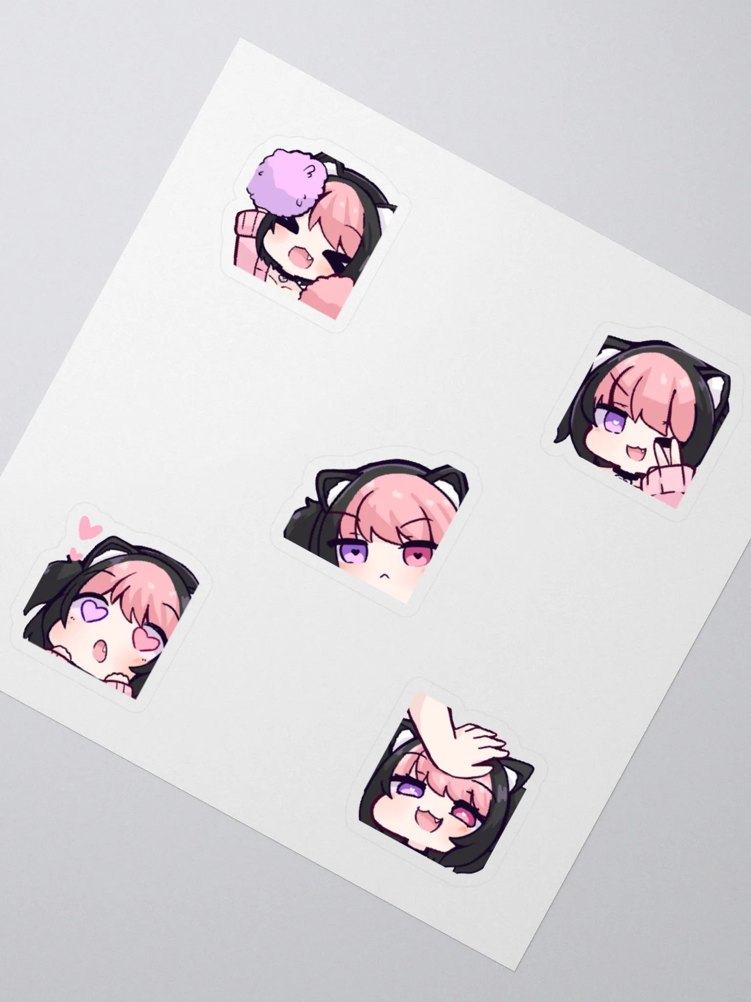 strawb kiss-cut sticker sheet product image (2)