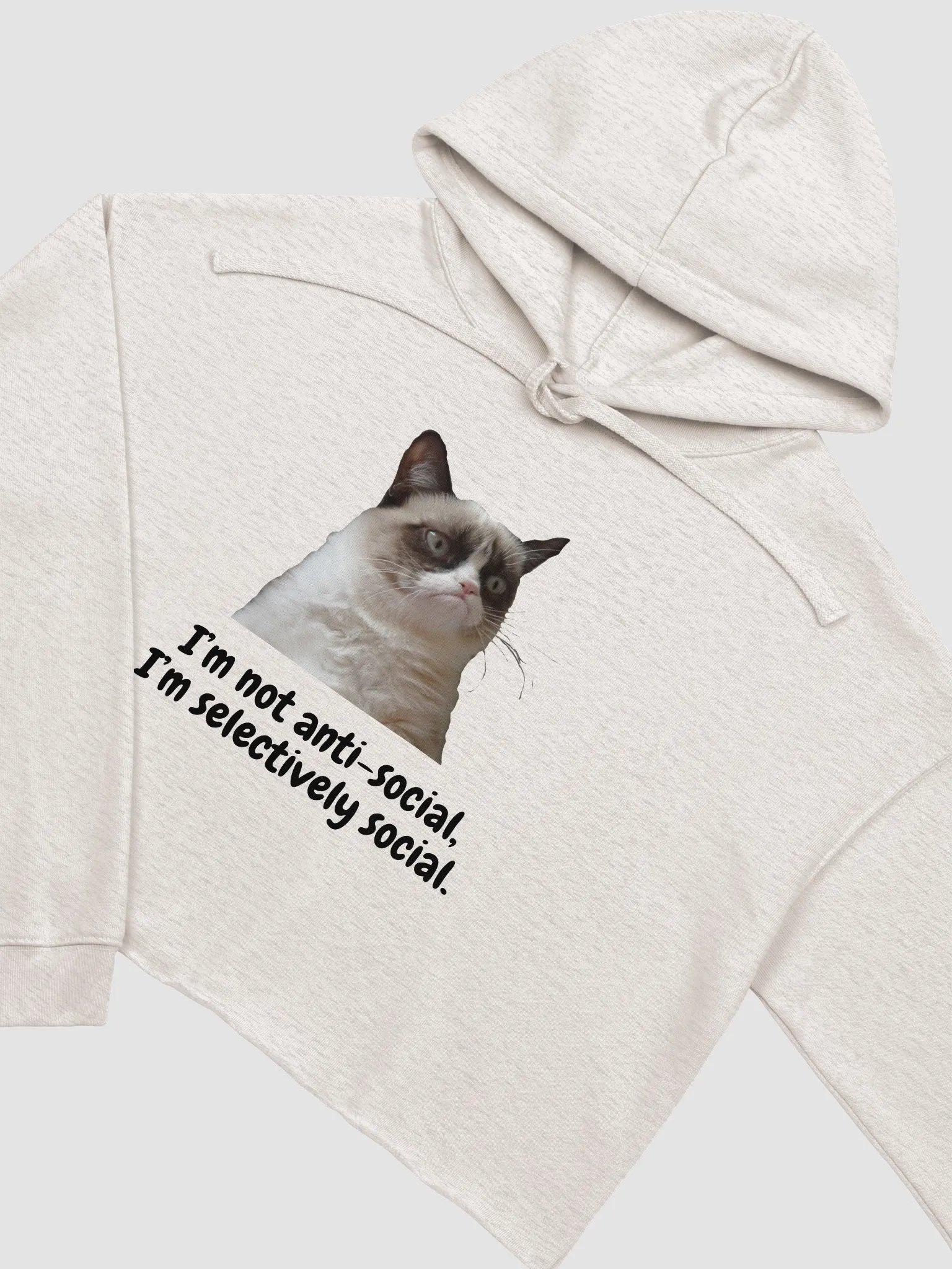 Grumpy Cat Crop Hoodie product image (9)