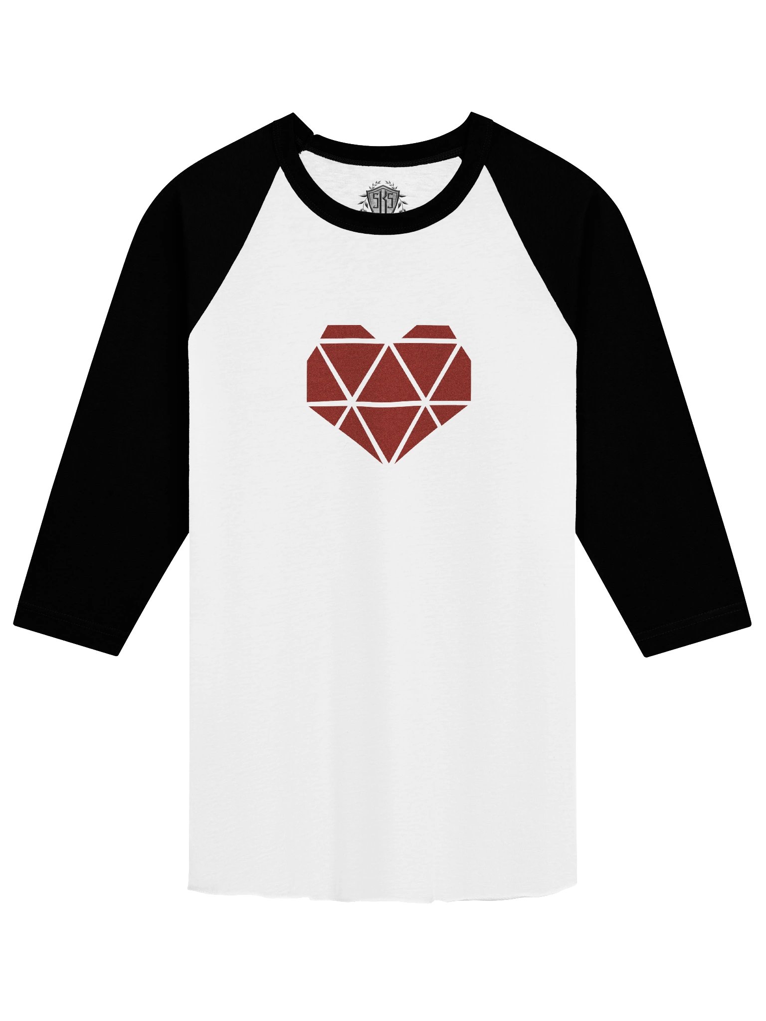 SKS BB Tee Black Sleeve Red Heart product image (1)