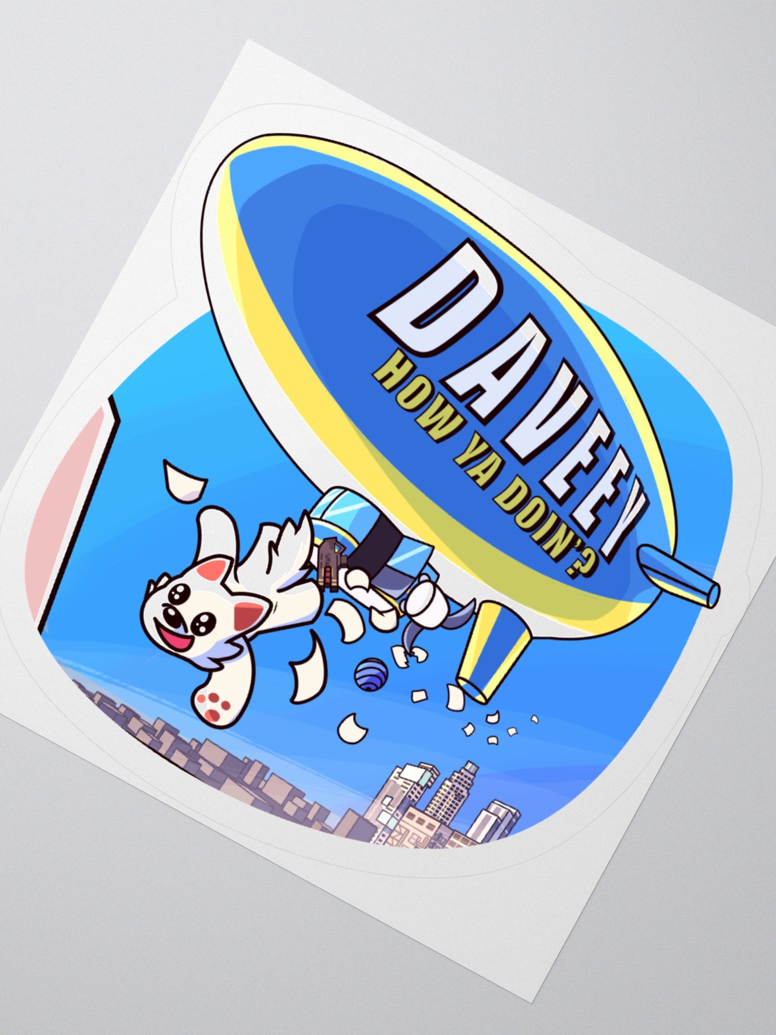 Blimp Strat Sticker product image (4)
