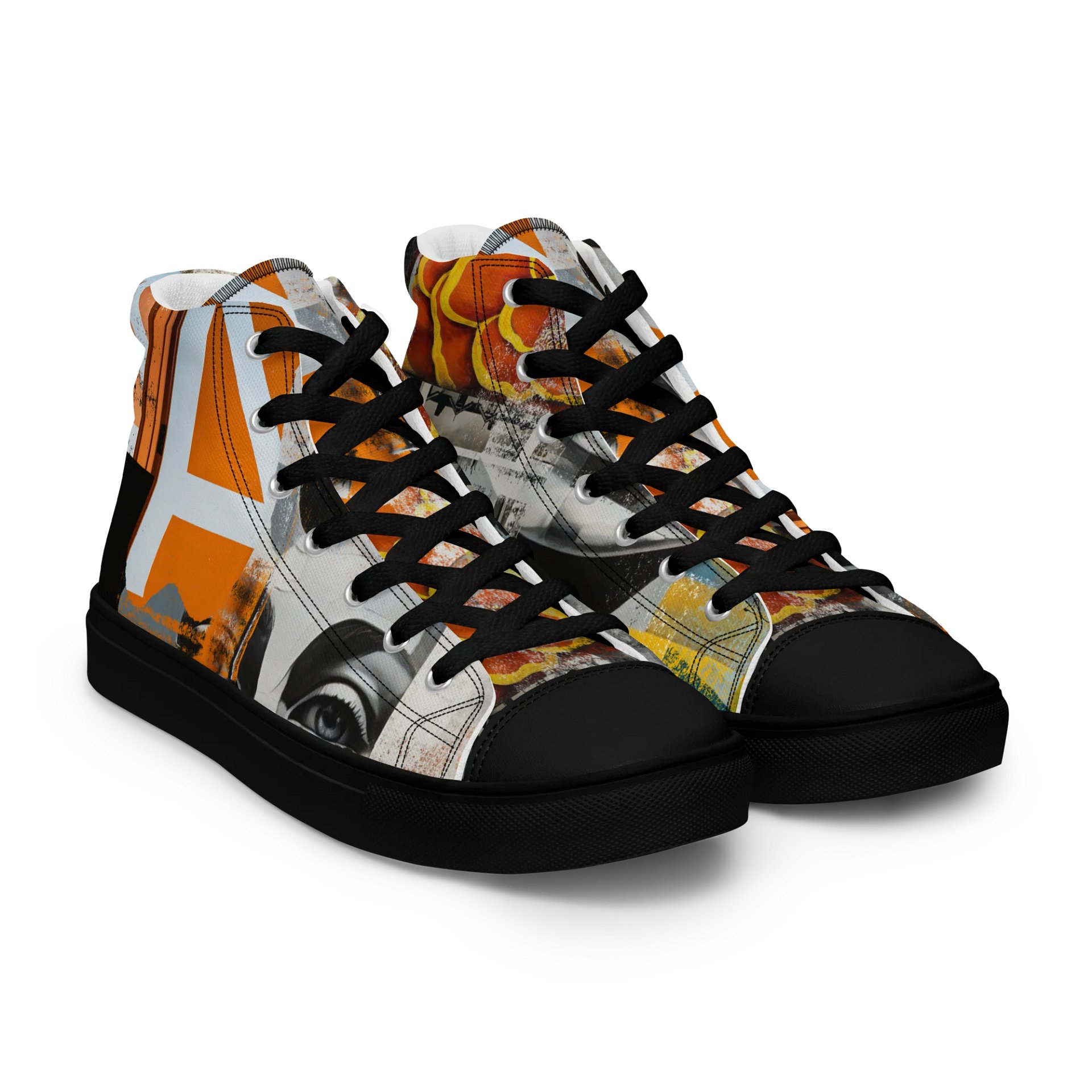 Mixed Media Artwork High Top Shoes product image (11)