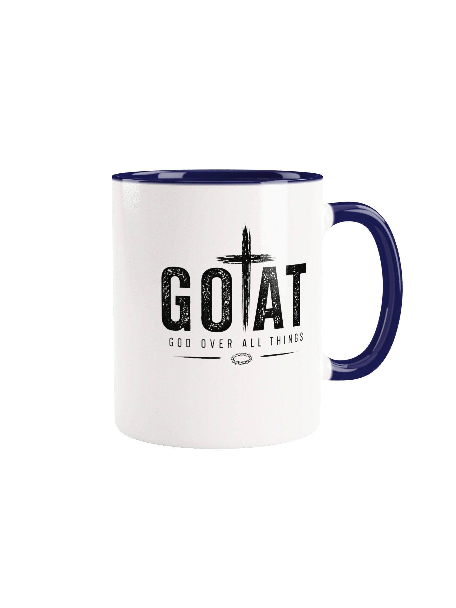 GOAT – God Over All Things Christian Coffee Mug – Faith-Based Inspirational Gift – Kingdom Life Co. product image (2)