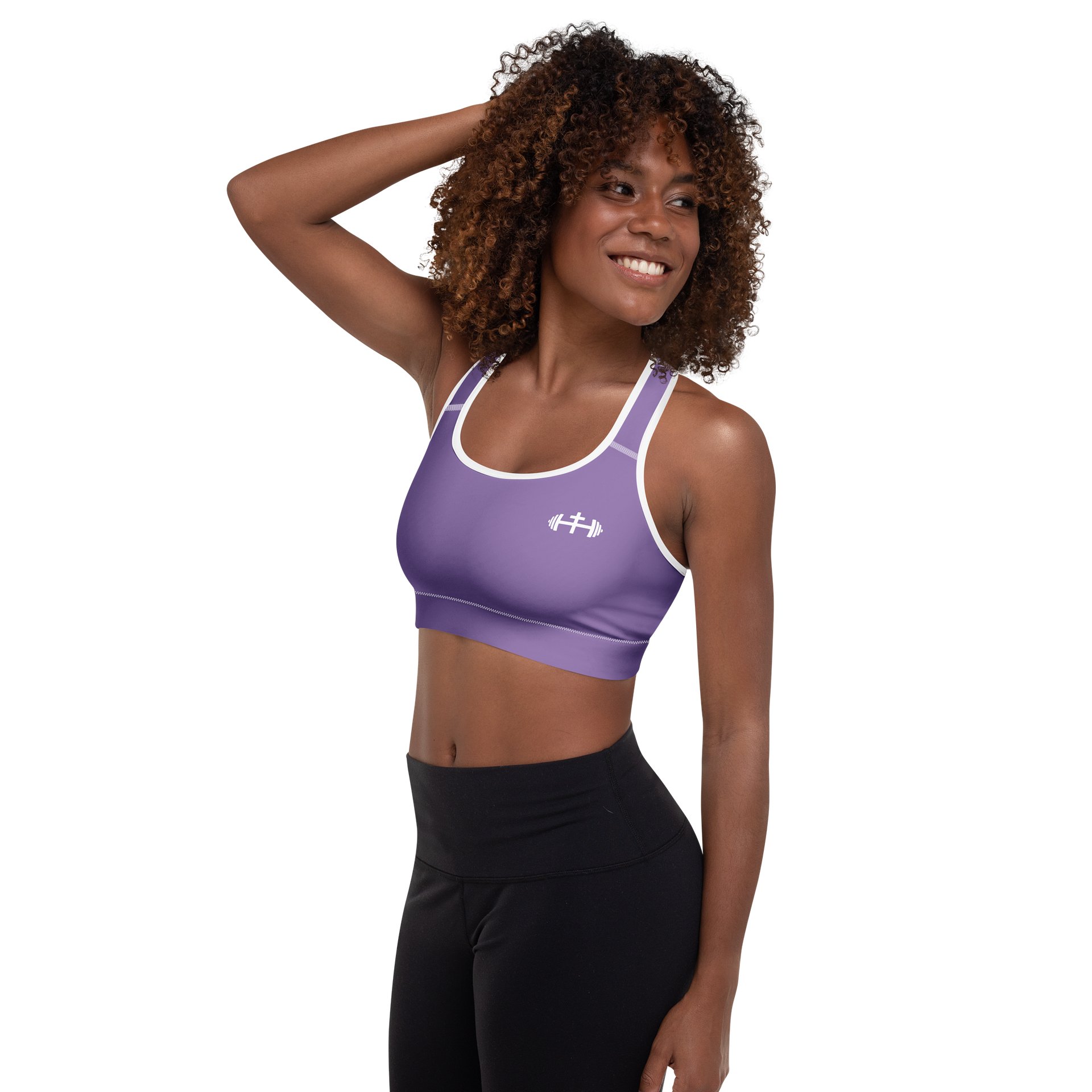 His House Women's Padded Sports Bra - Lavender product image (5)