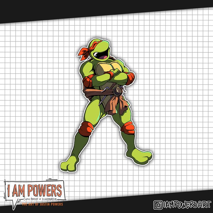 “Raph’s Laugh” | TMNT Waterproof Vinyl Sticker product image (2)
