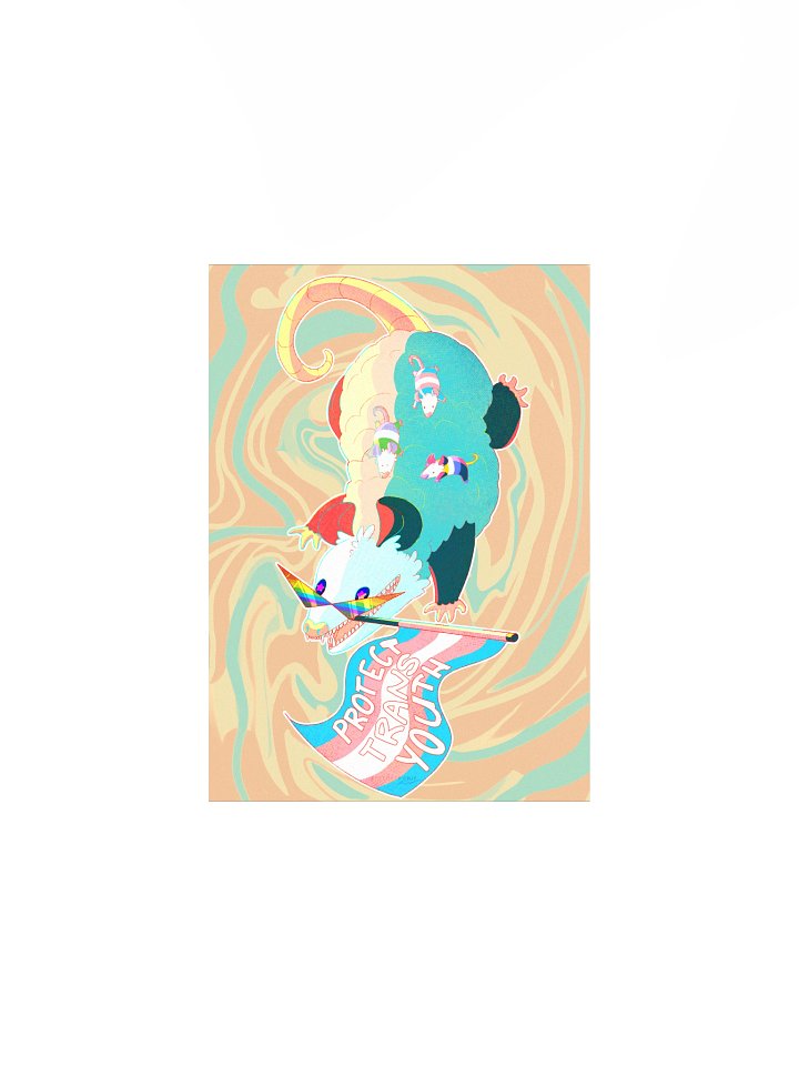 Protect Trans Youth Possum Print product image (2)