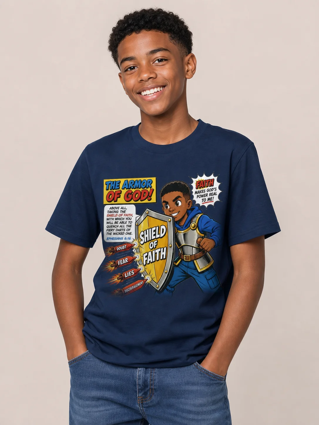Shield of Faith Youth T-Shirt product image (1)