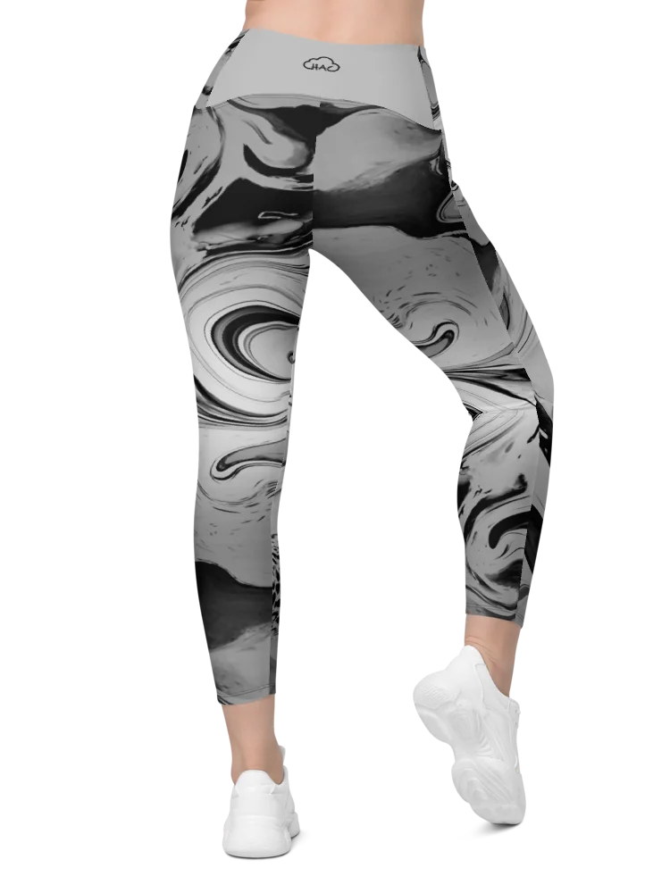 Black Marble-Leggings with Pockets product image (10)