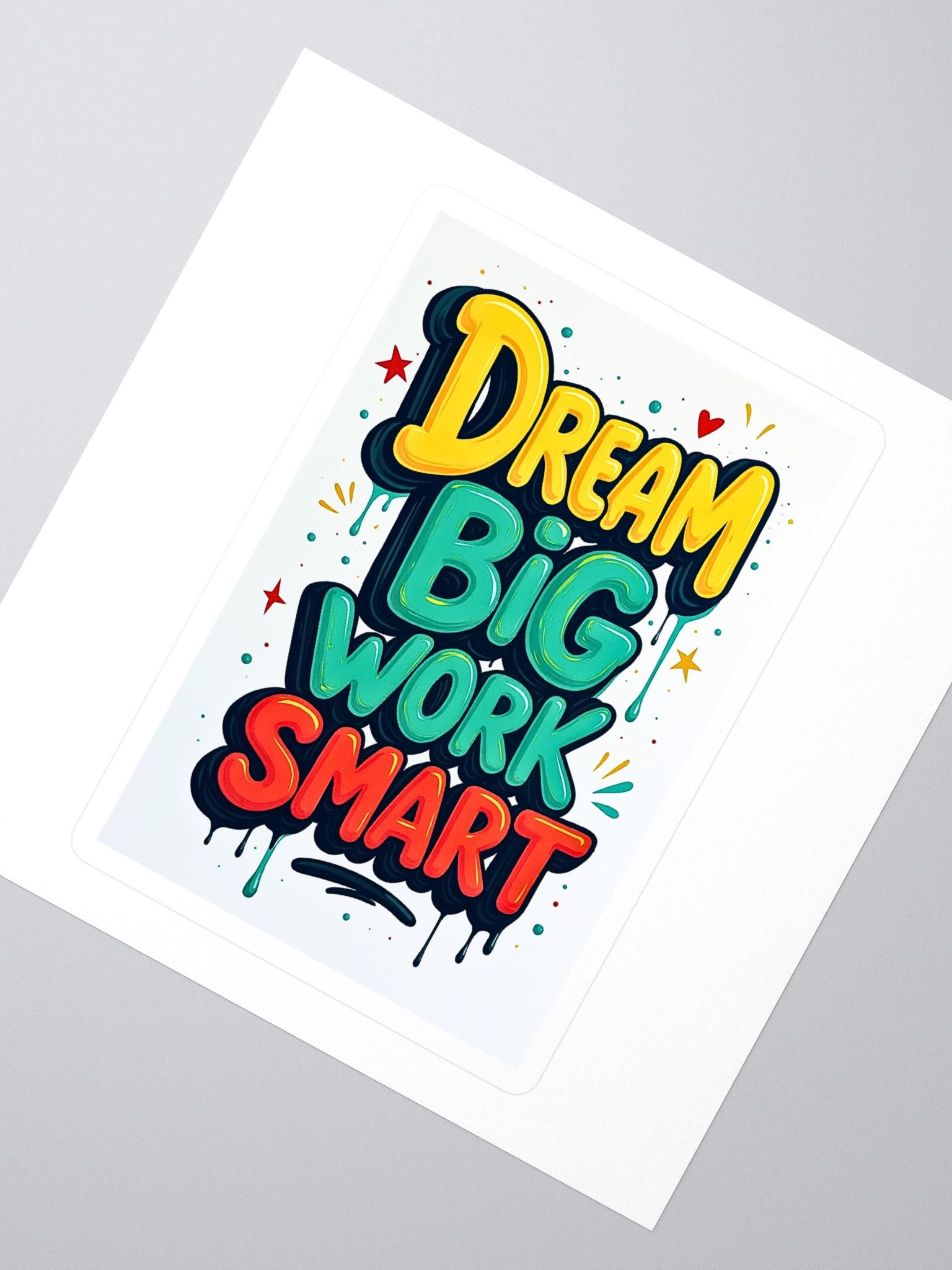 Dream Big Work Smart stickers product image (2)