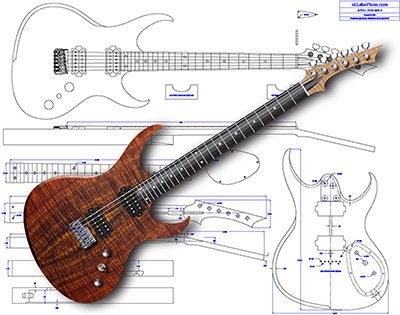 Apollyon 6 String Electric Guitar Plan product image (1)