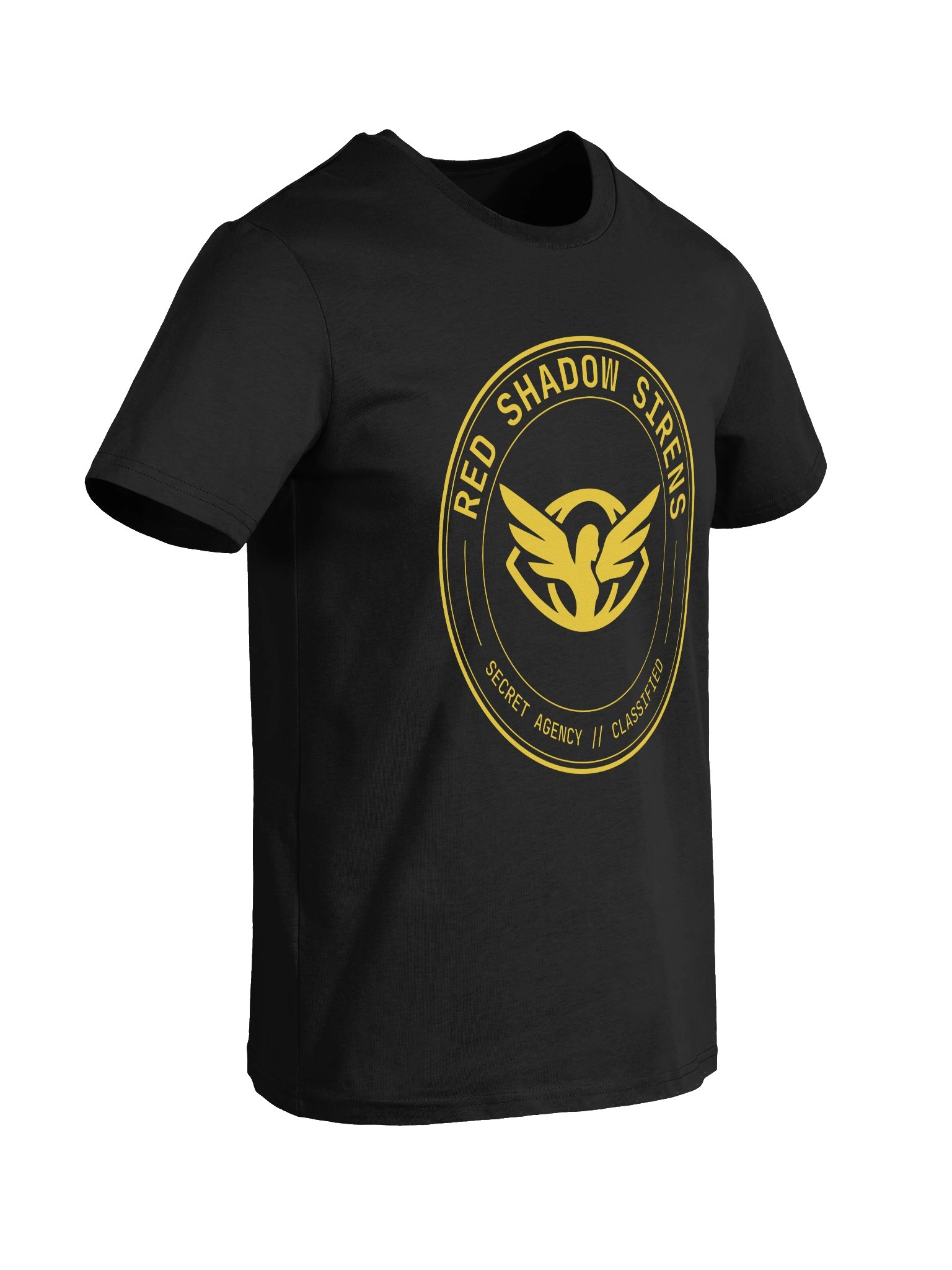 Organic cotton t-shirt (agency roundel logo, gold) product image (8)