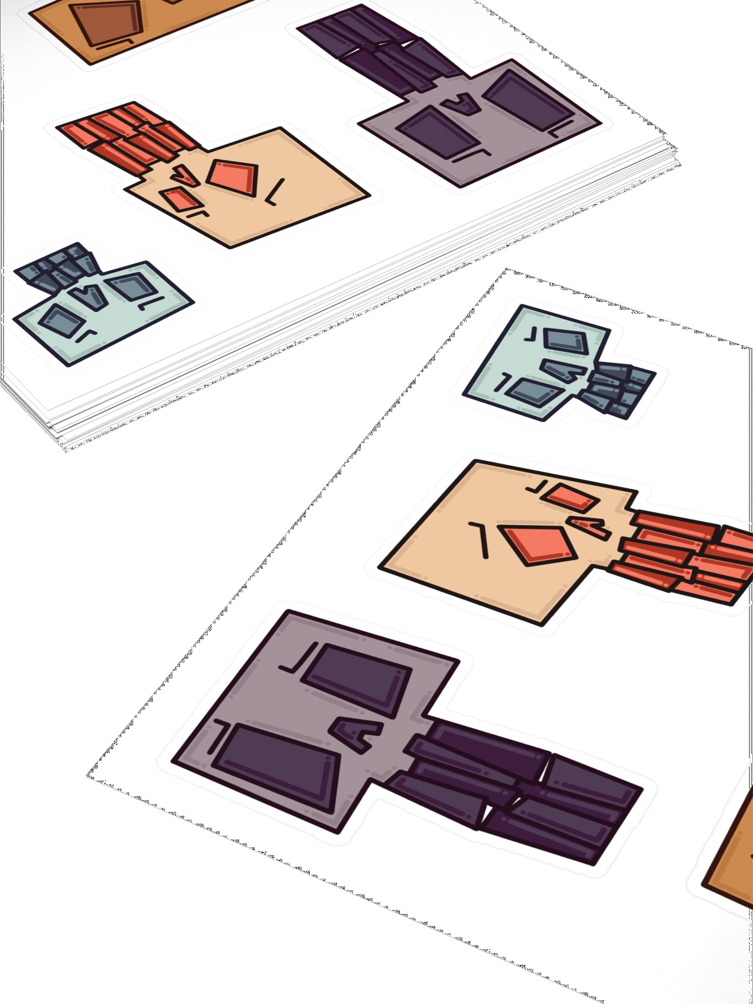 Cartoony Skull Sticker Sheet product image (4)