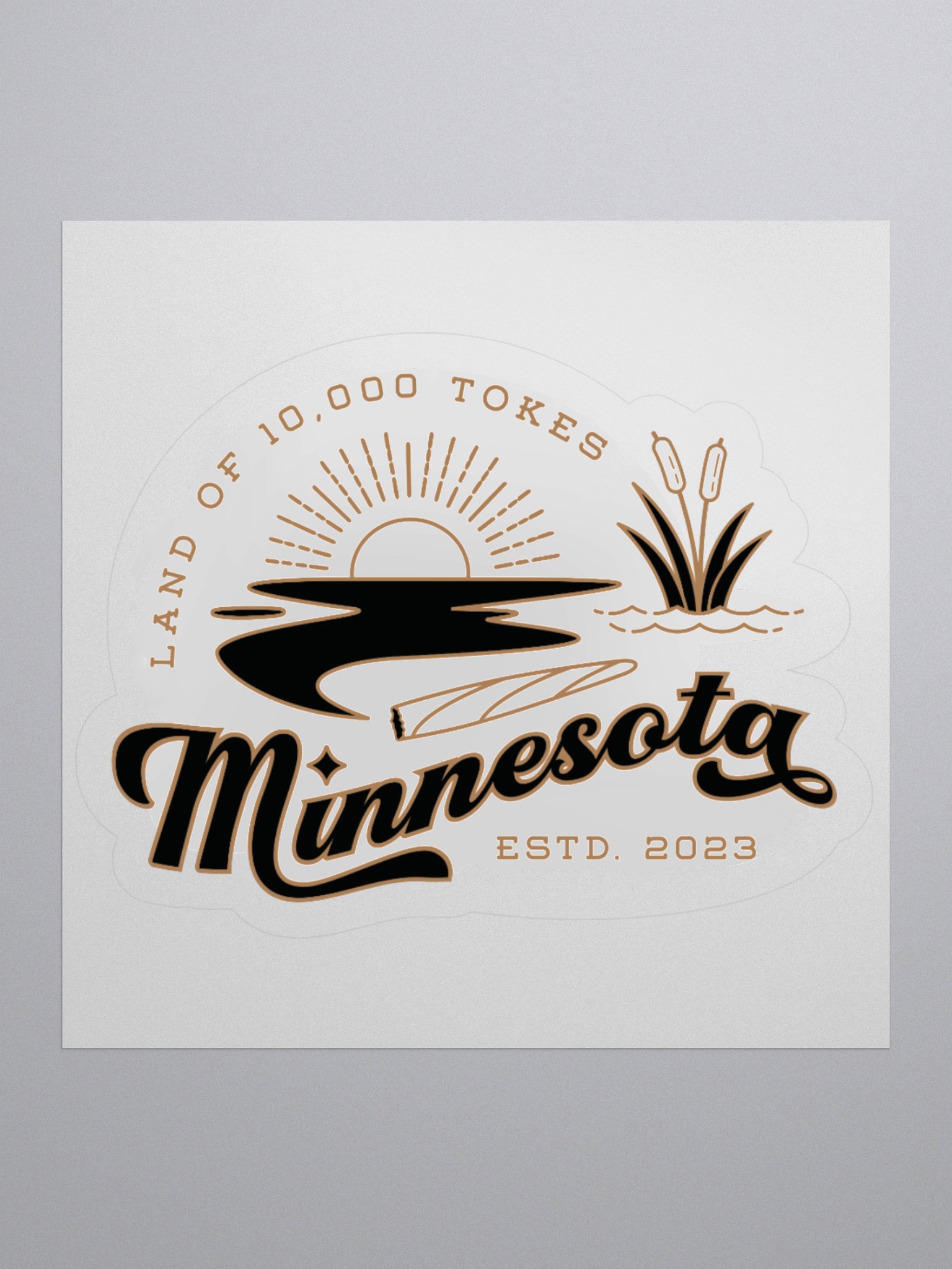 Land of 10,000 Tokes ✧ Minnesota Cannabis Lake Sticker product image (2)