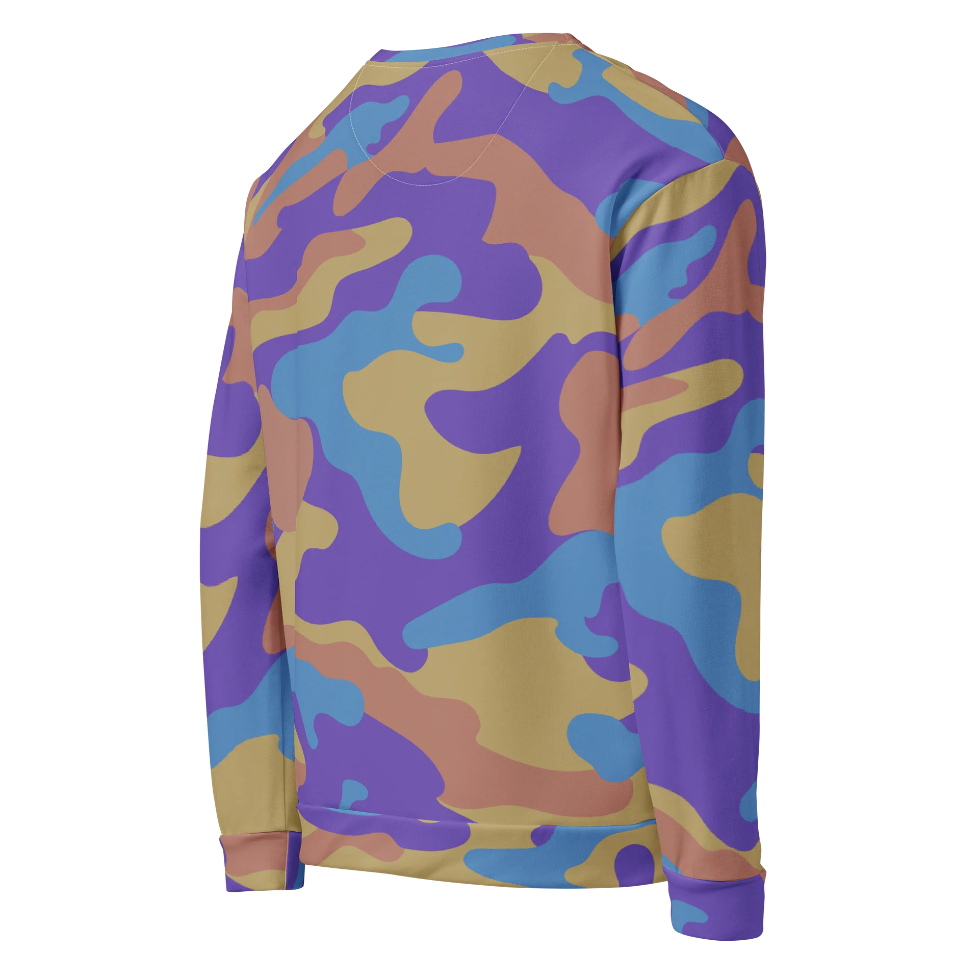 Y2K Camo Sweatshirt – Bold Retro Streetwear Crewneck product image (5)
