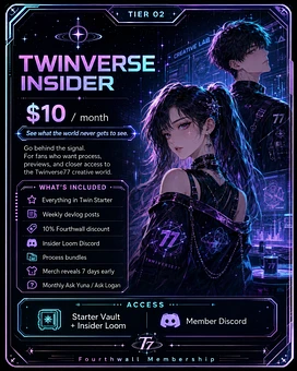 ⚡ TIER 02 — TWINVERSE INSIDER  tier thumbnail