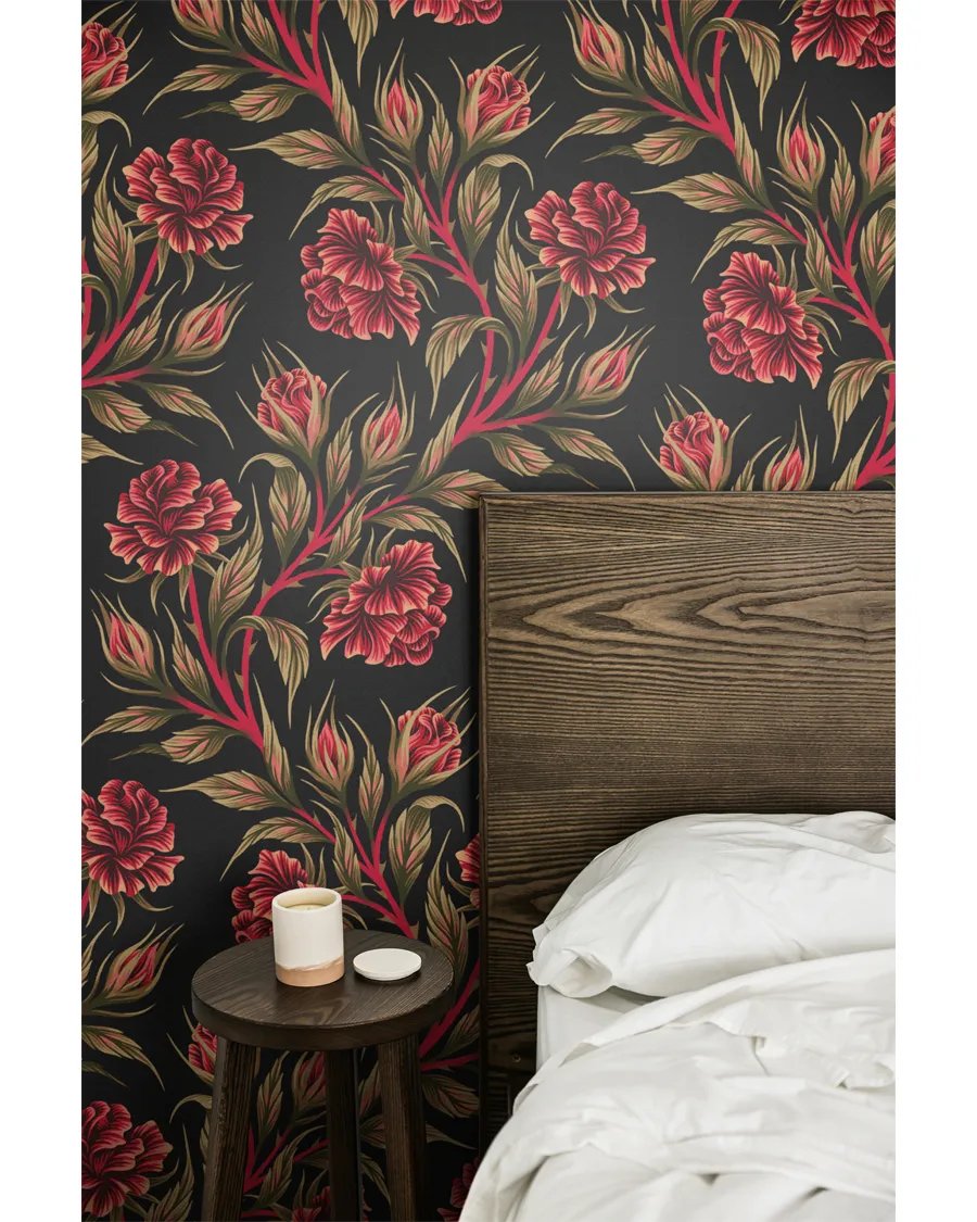 FREE Wallpaper Mockup - Bedside with Oak Headboard product image (3)