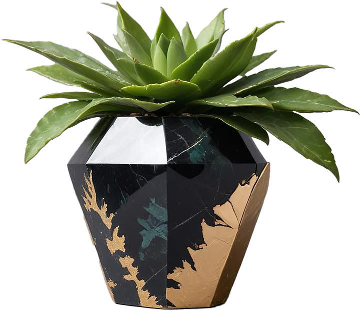 Quartz Eclipse – Succulent Pot png product image (1)