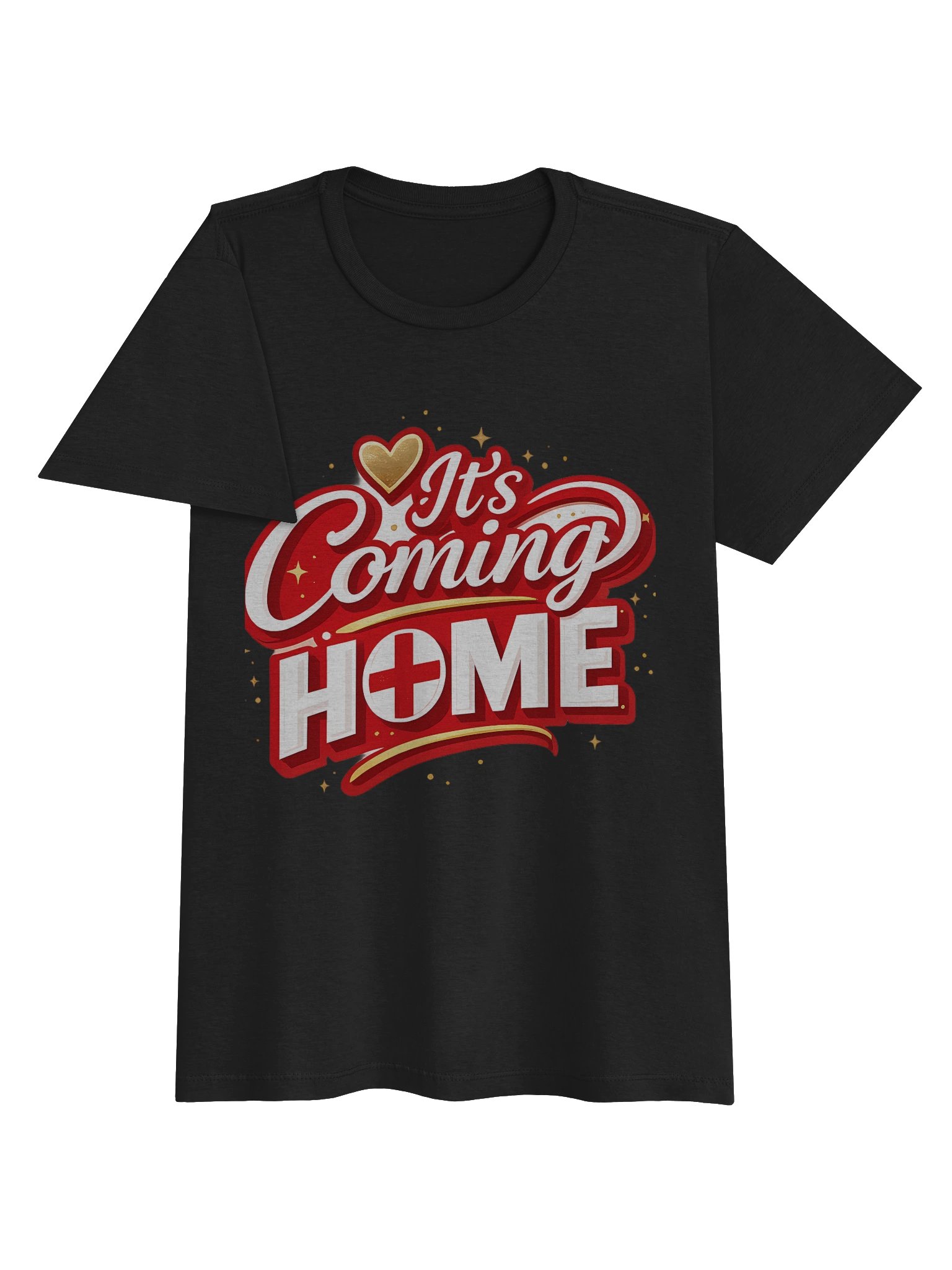 England "It's Coming Home" Women’s T-Shirt | Distressed Football Graphic Tee – 2026 Edition product image (4)