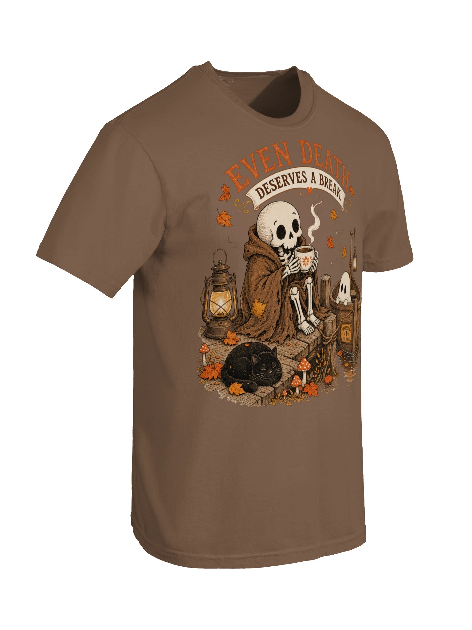Even Death Deserves a Break Halloween Tee product image (118)