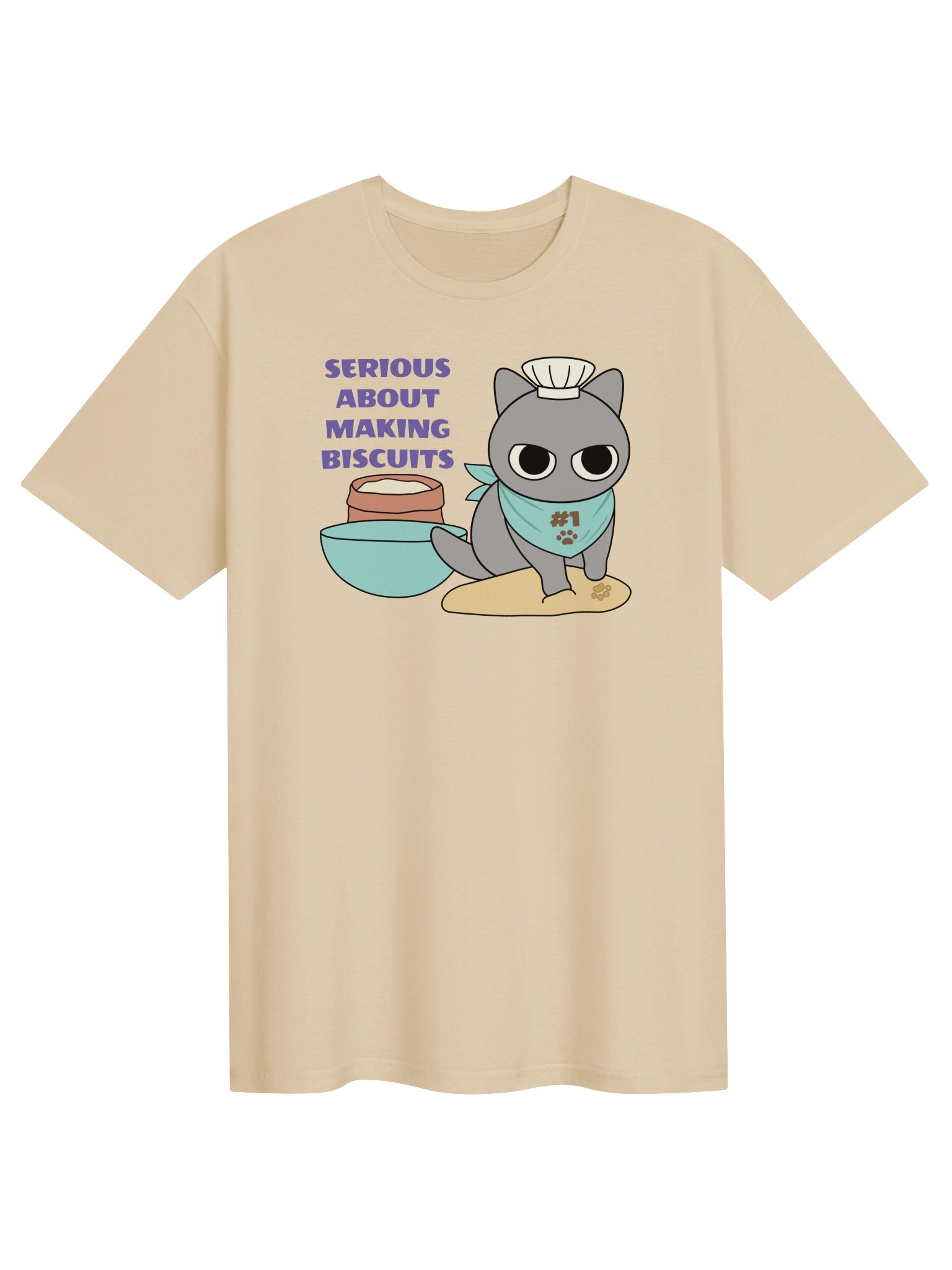 Biscuit Cat - Unisex Adult Super Soft Lightweight T-shirt product image (1)