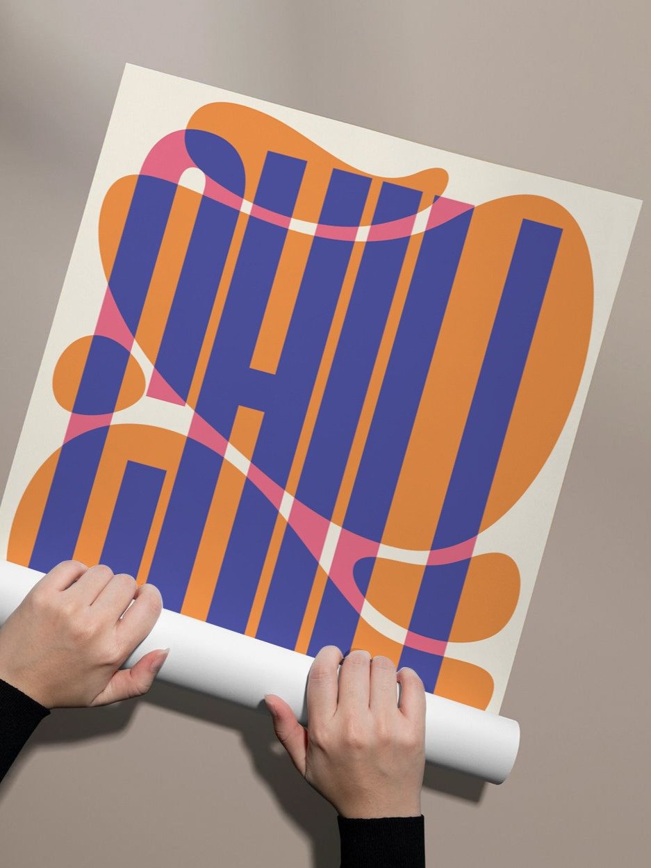 "CHILL" Typography Print Poster (Unframe) product image (3)