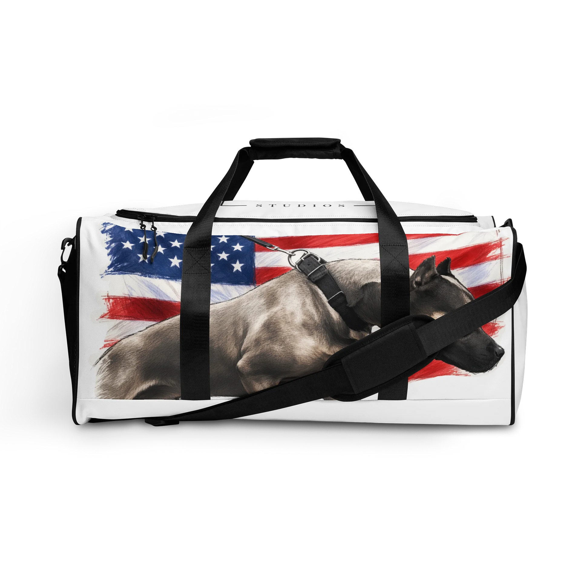 Patriotic Pit Bull Duffle Bag product image (1)
