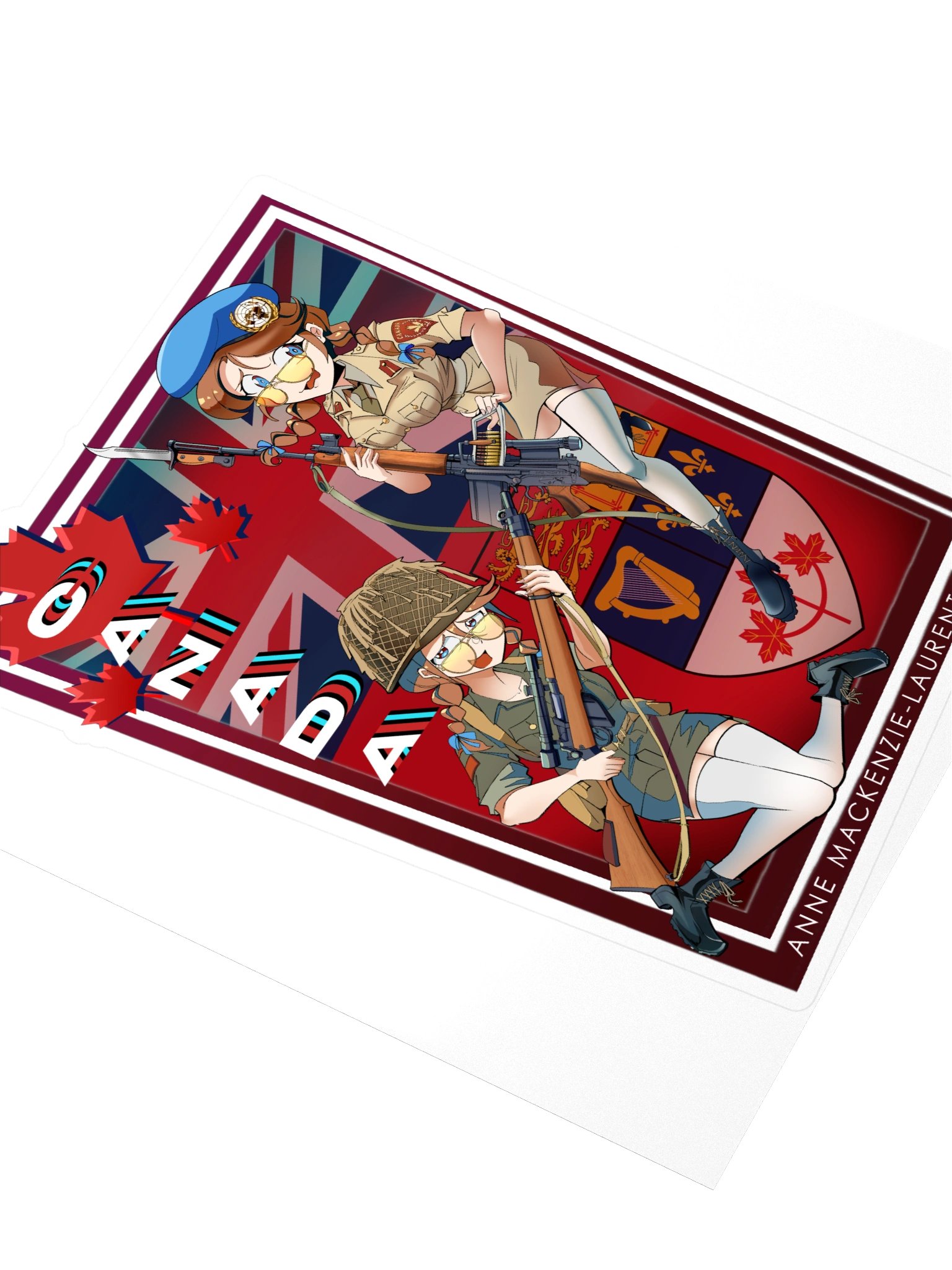 Anne Mackenzie SUEZ 1956 - ILLUSTRATED STICKER product image (3)