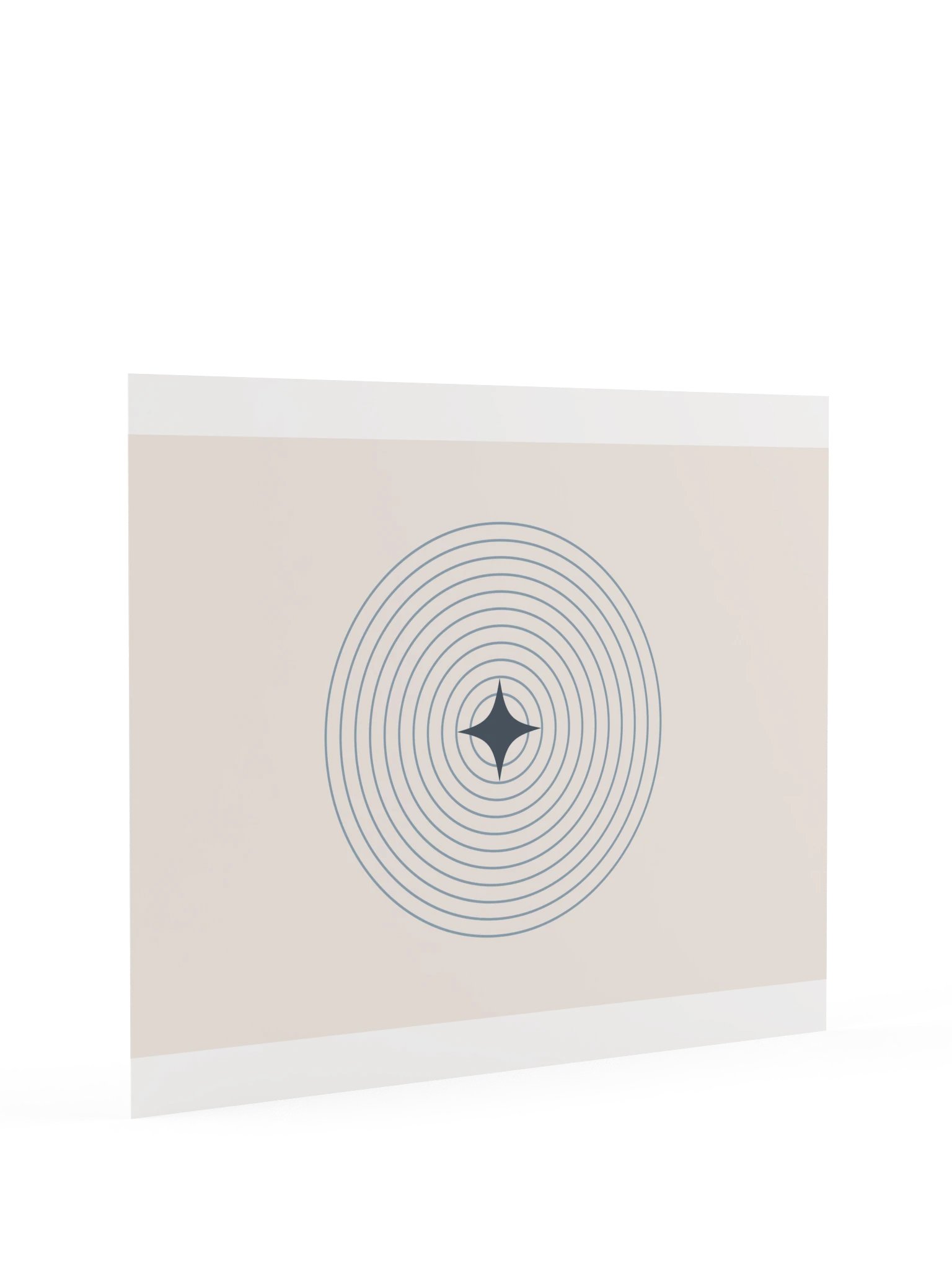 Blue Ripple Star Print | Minimalist Bathroom Wall Art product image (9)