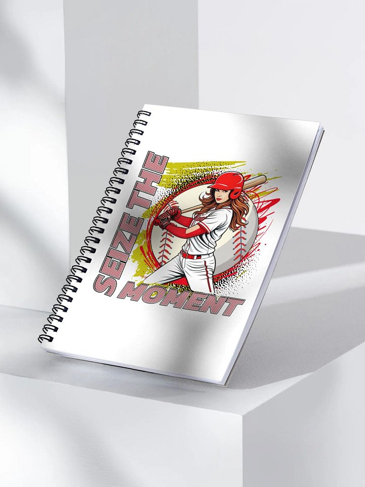 Seize the Moment Baseball Female Spiral Notebook product image (2)
