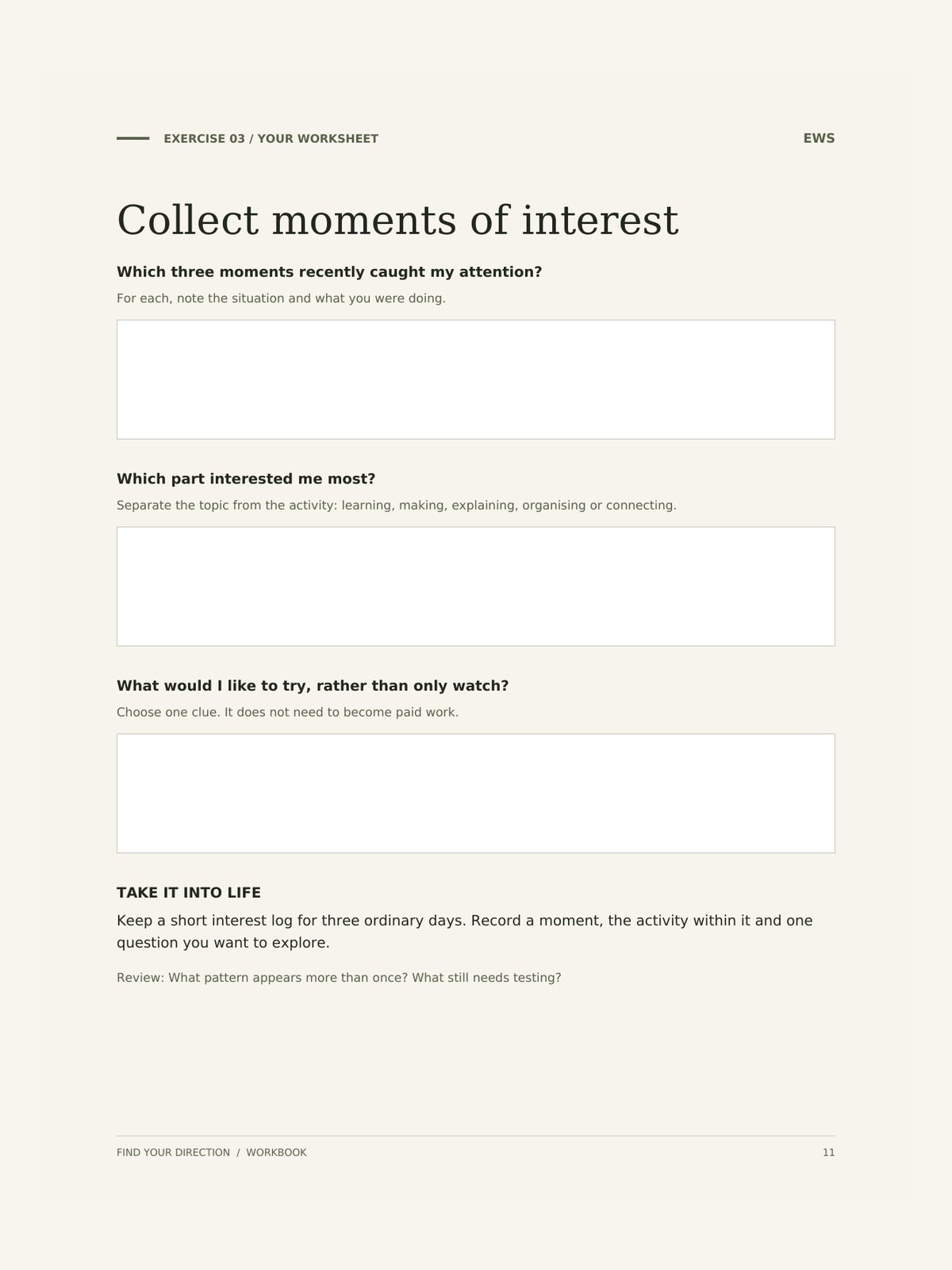 Find Your Direction: Purpose & Goals Practical E-Workbook product image (3)